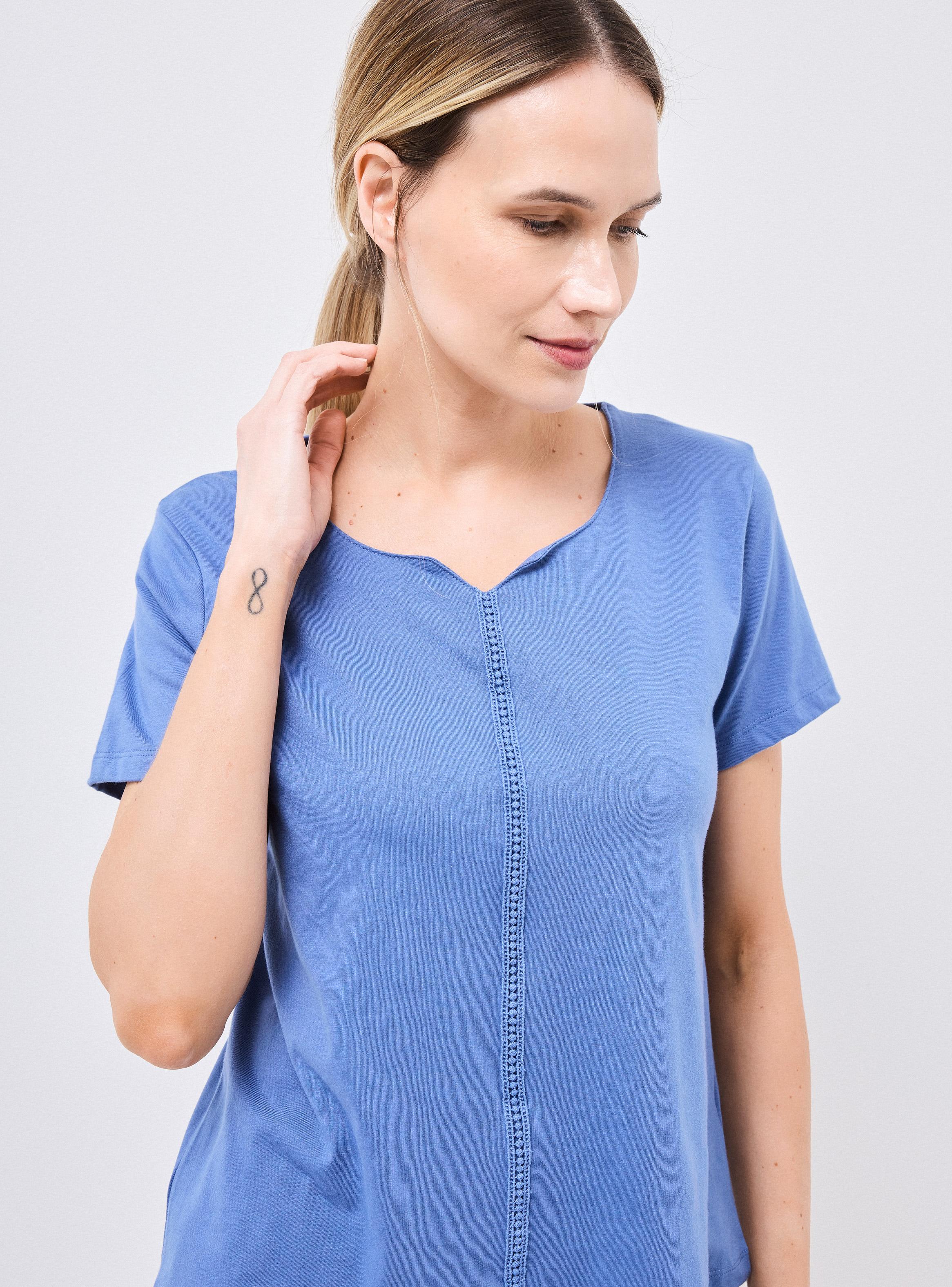 Pijama Polera Lisa Pantalón Estampado en Caja-3