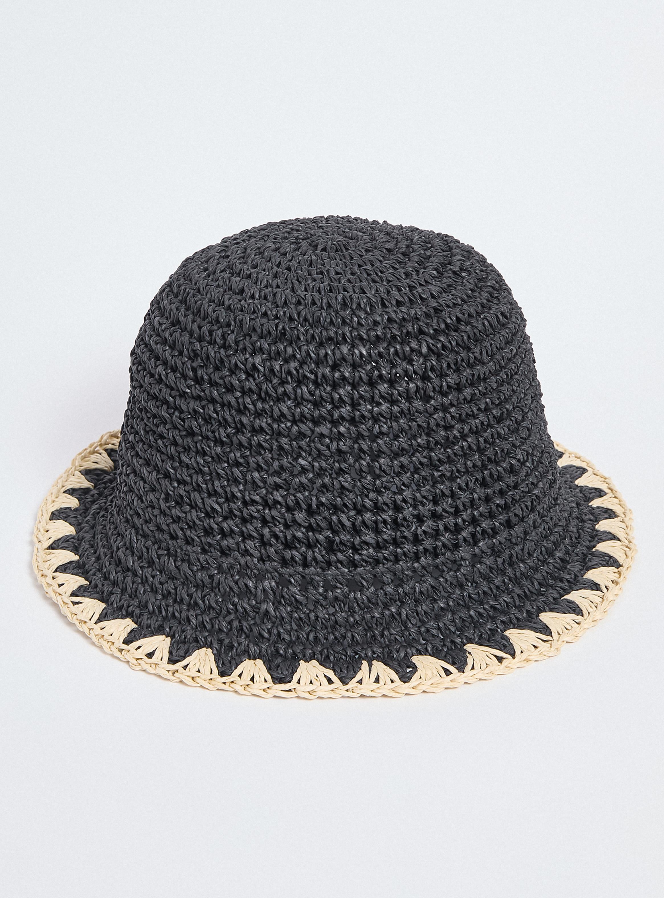 Sombrero Bucket Look Raffia Pespuntes-2