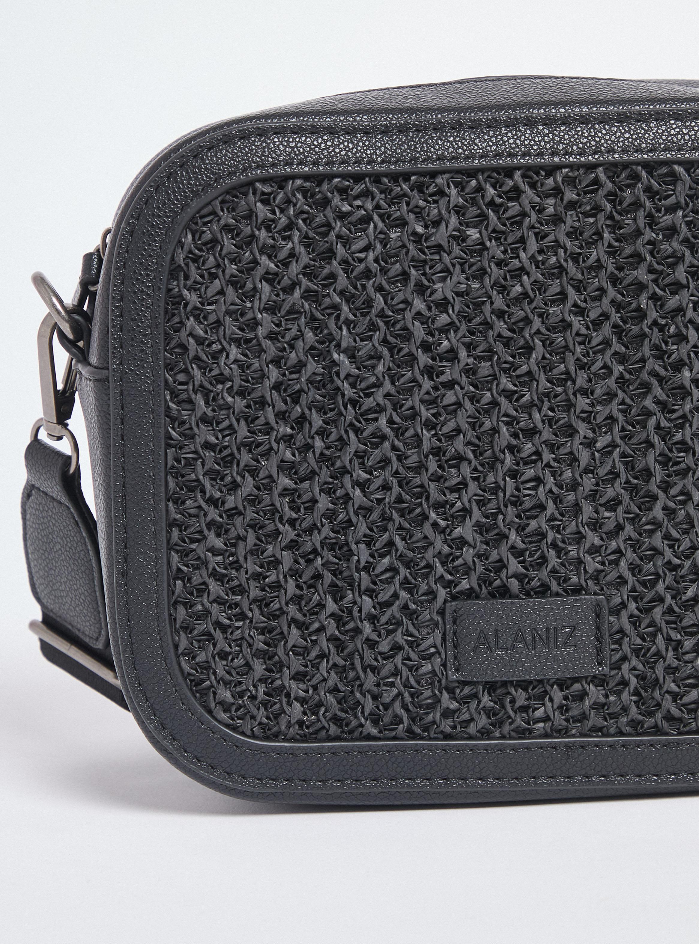 Cartera Crossbody con Diseño Raffia-4