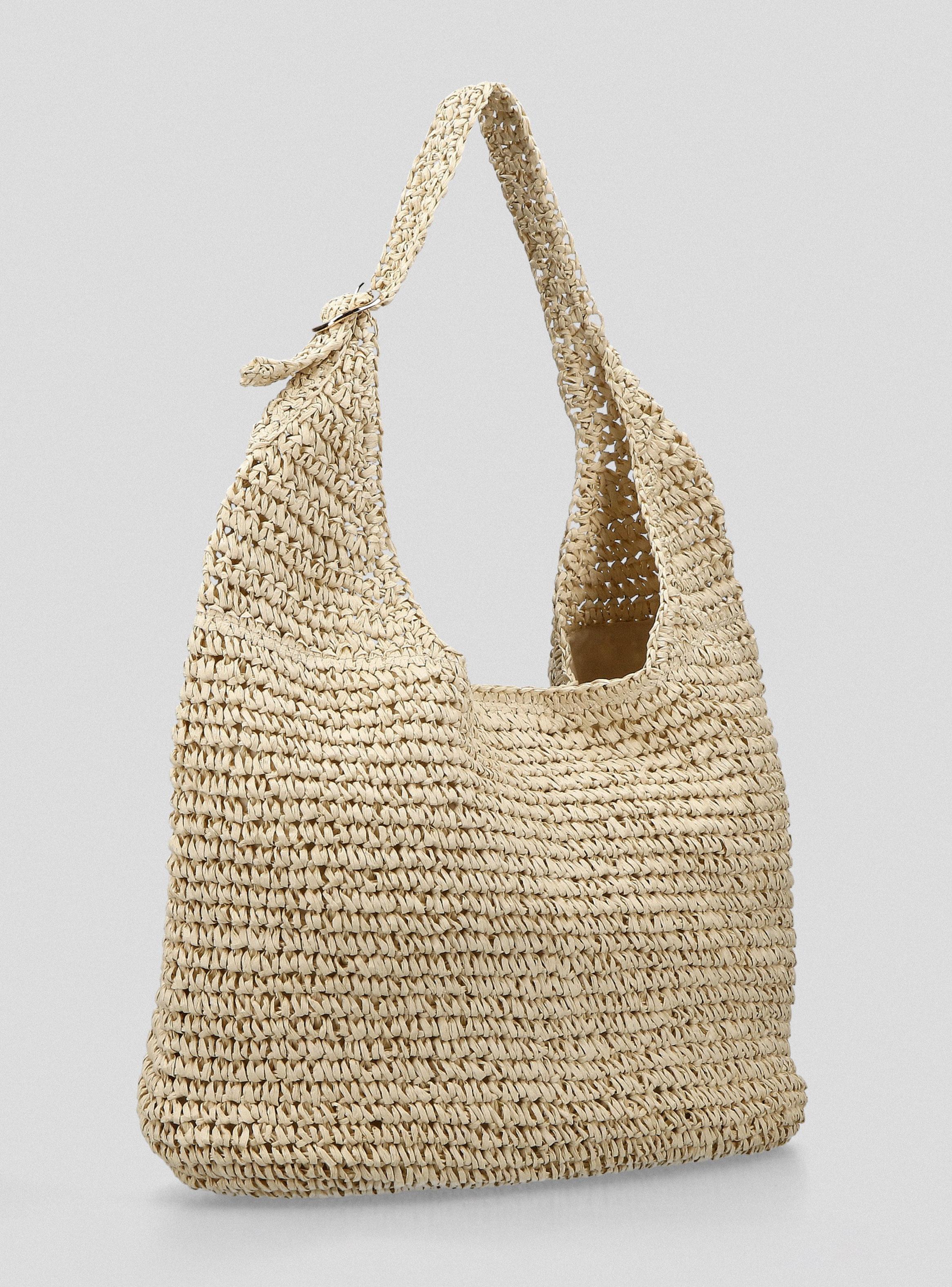 Cartera Tipo Hobo Raffia-3