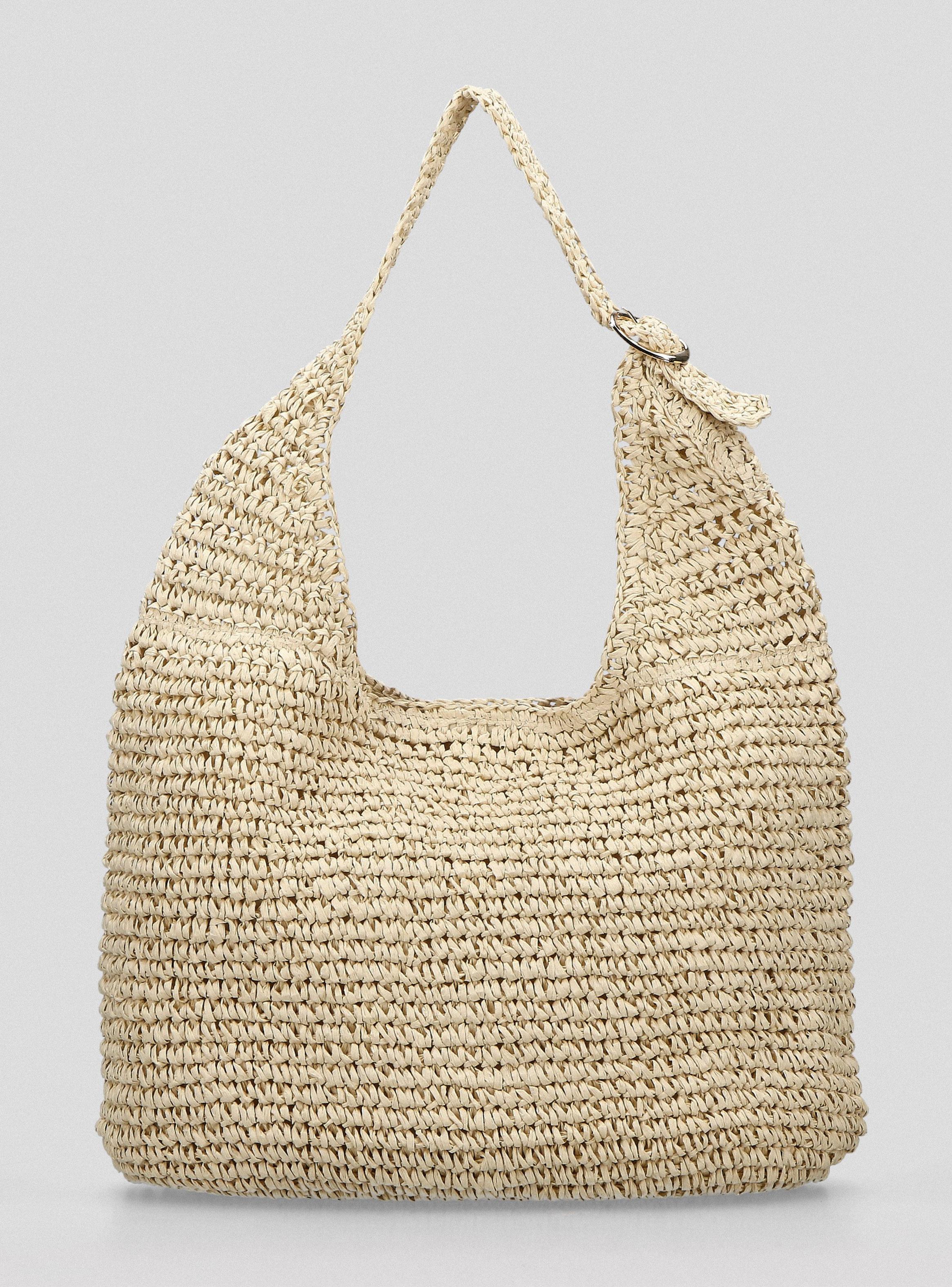 Cartera Tipo Hobo Raffia-4