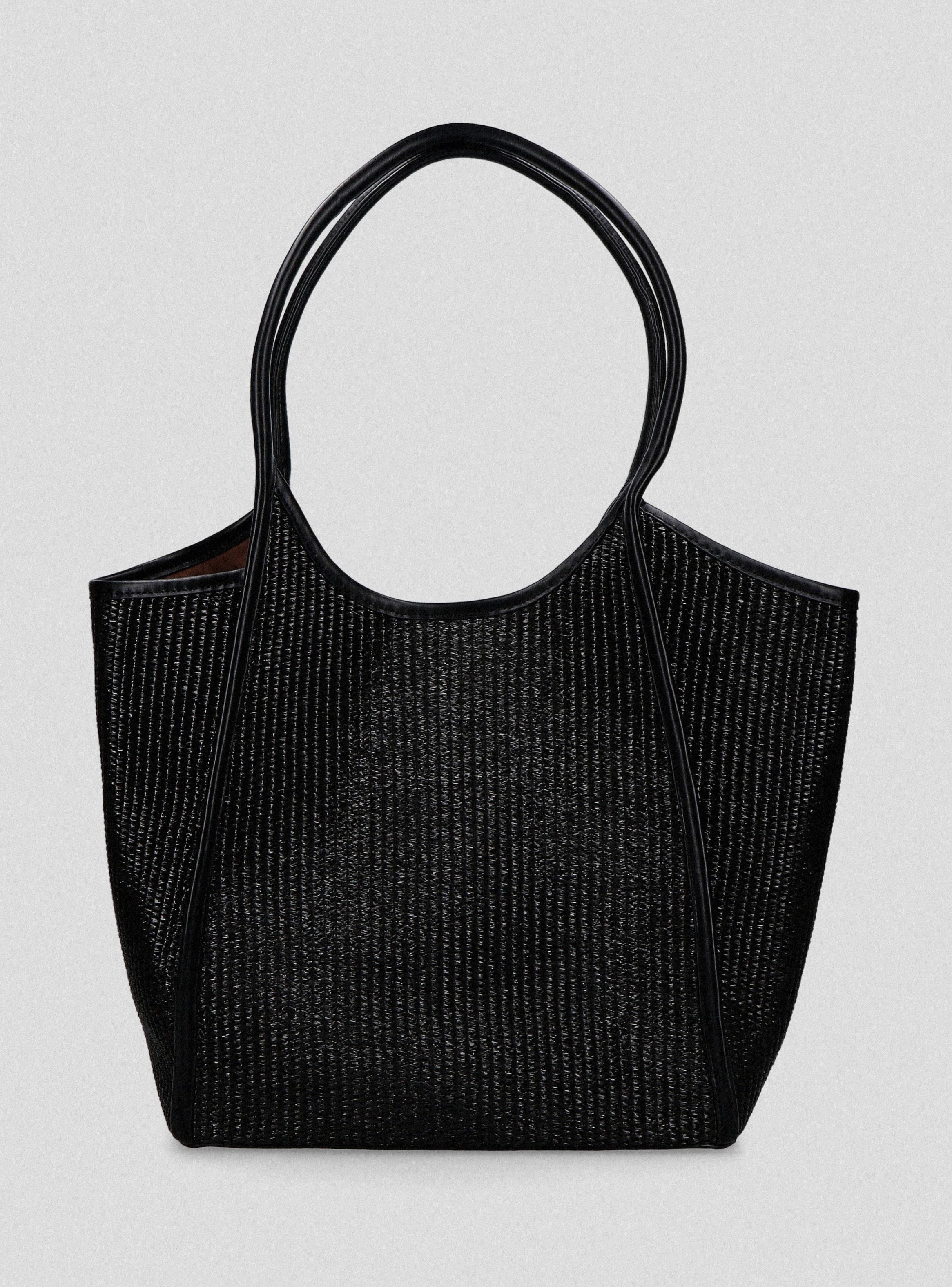 Cartera Totebag Efecto Raffia Colaboración María Pombo-3
