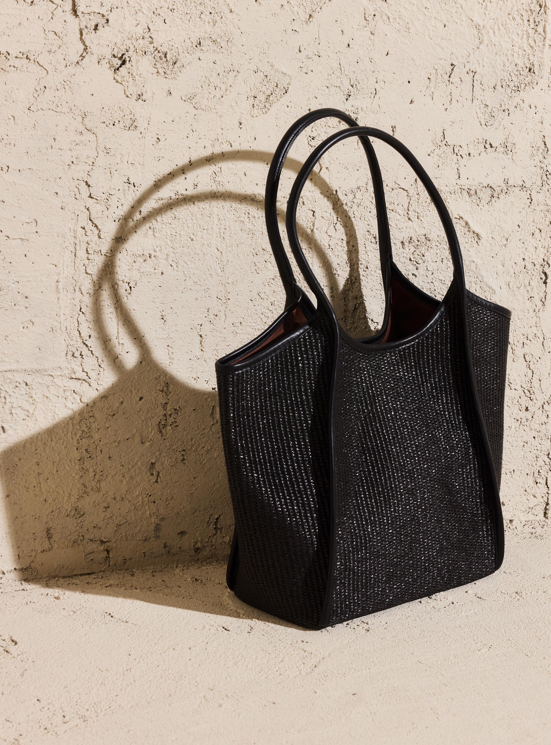 Cartera Totebag Efecto Raffia Colaboración María Pombo-6