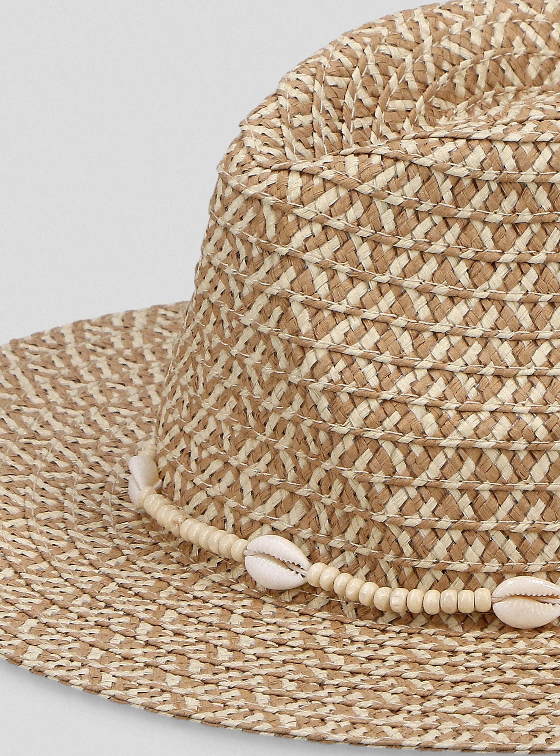 Sombrero Look Raffia con Aplicación-2