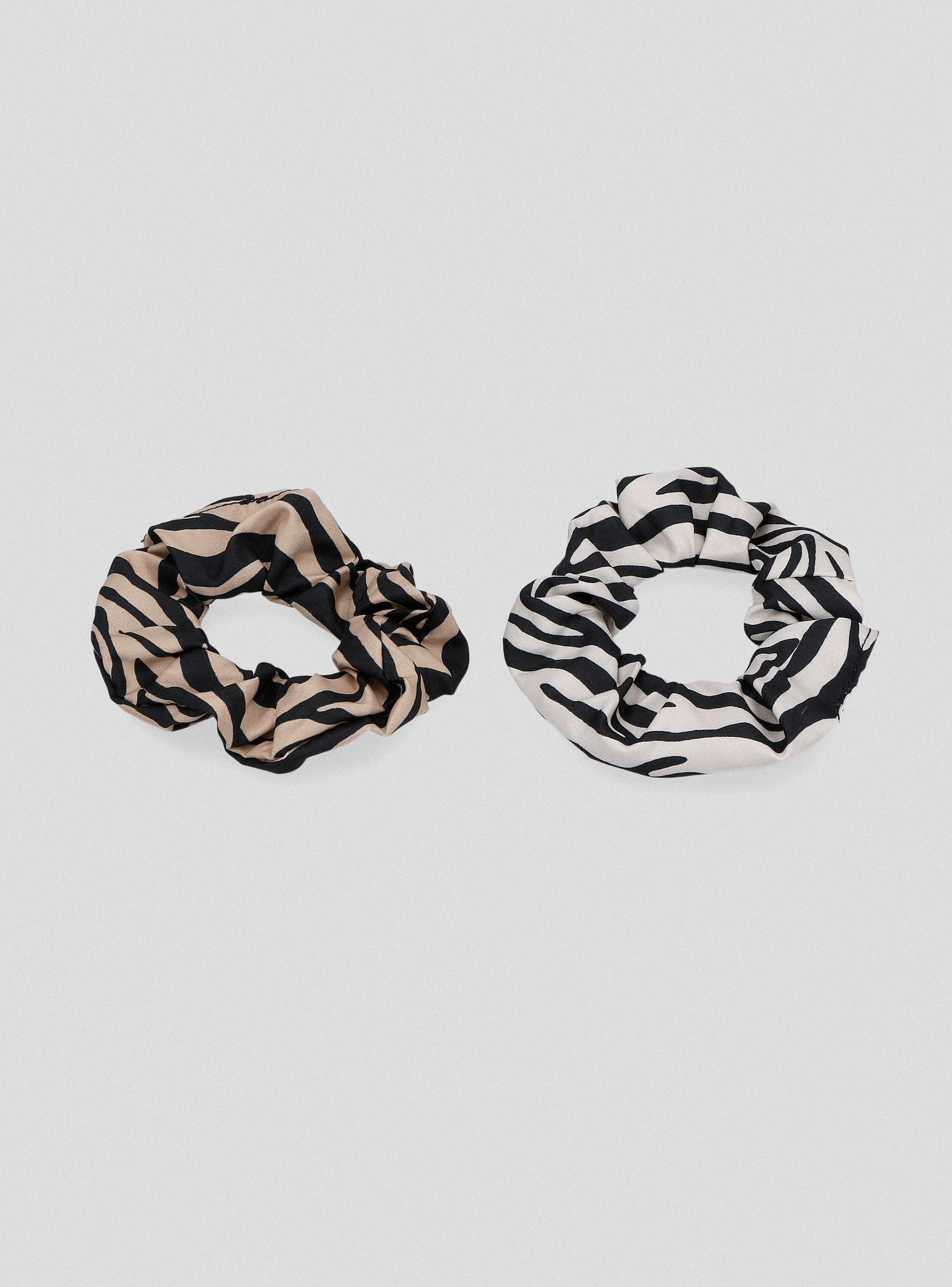 Set Scrunchies Estampados Animal Print-2
