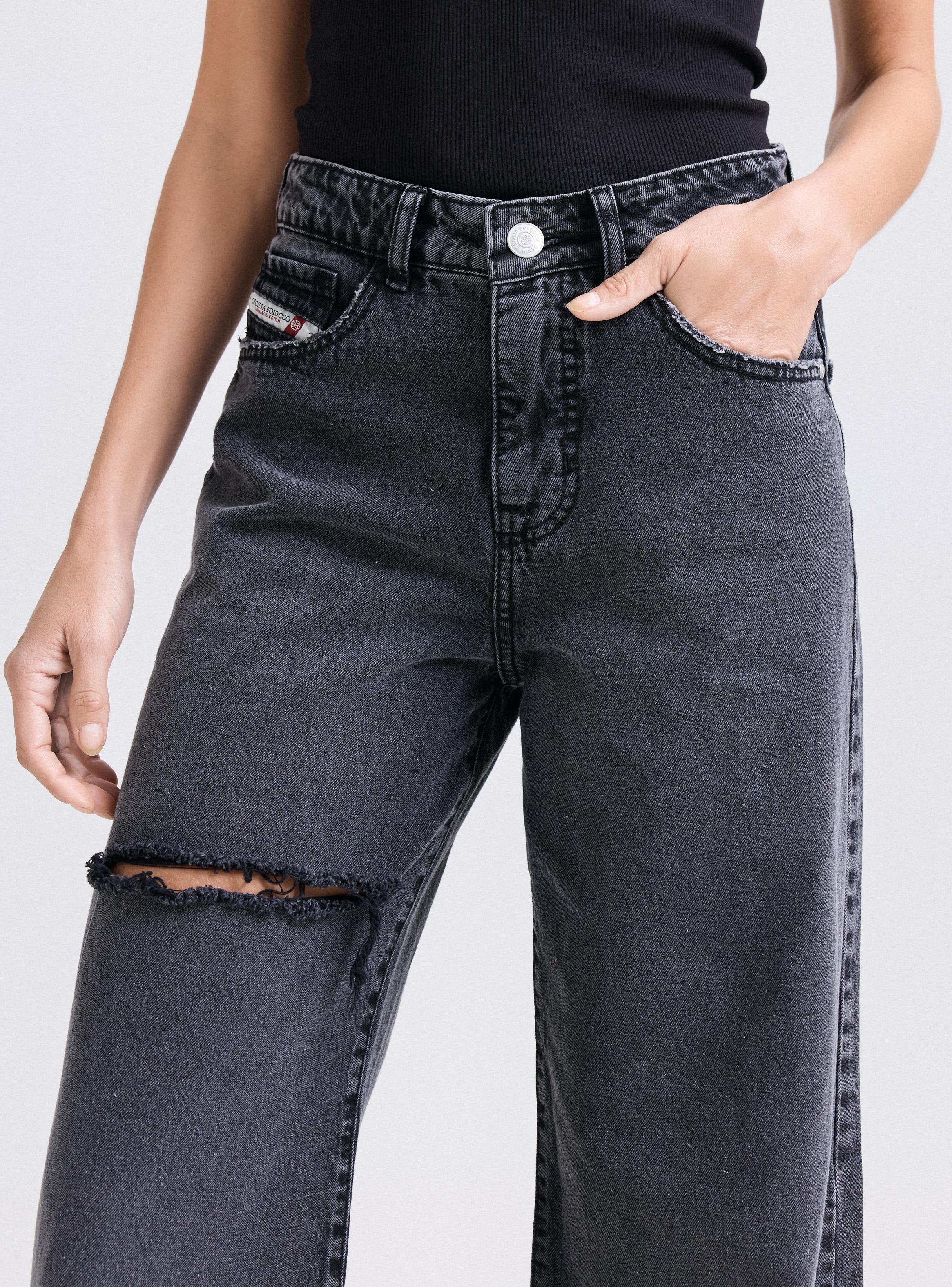 Jeans con Tajo en Muslo-2