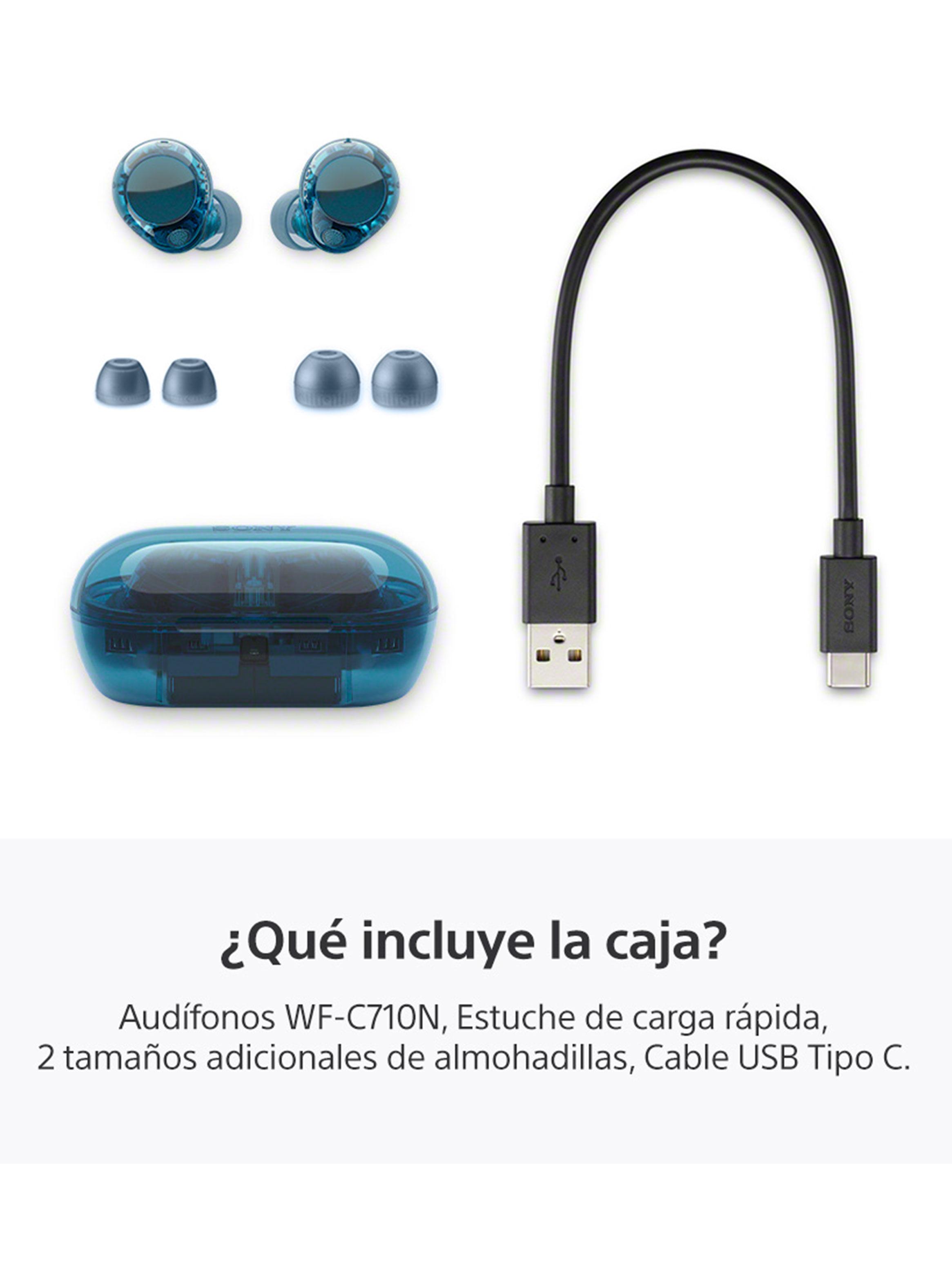 Audífonos Bluetooth Noise Cancelling WF-C710N Azul-3