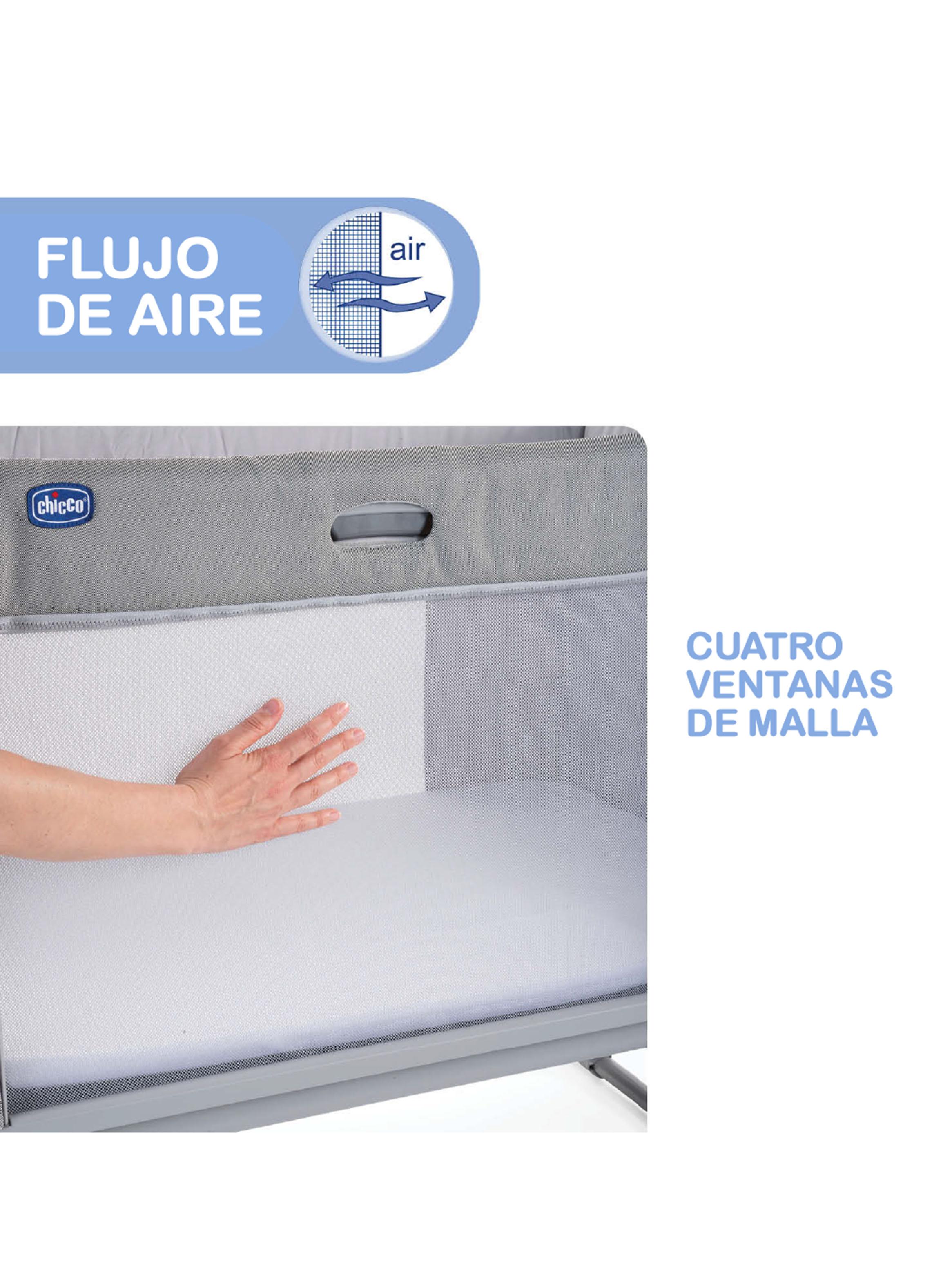 Cuna Colecho Next2Me For Ever Slate Gris-3