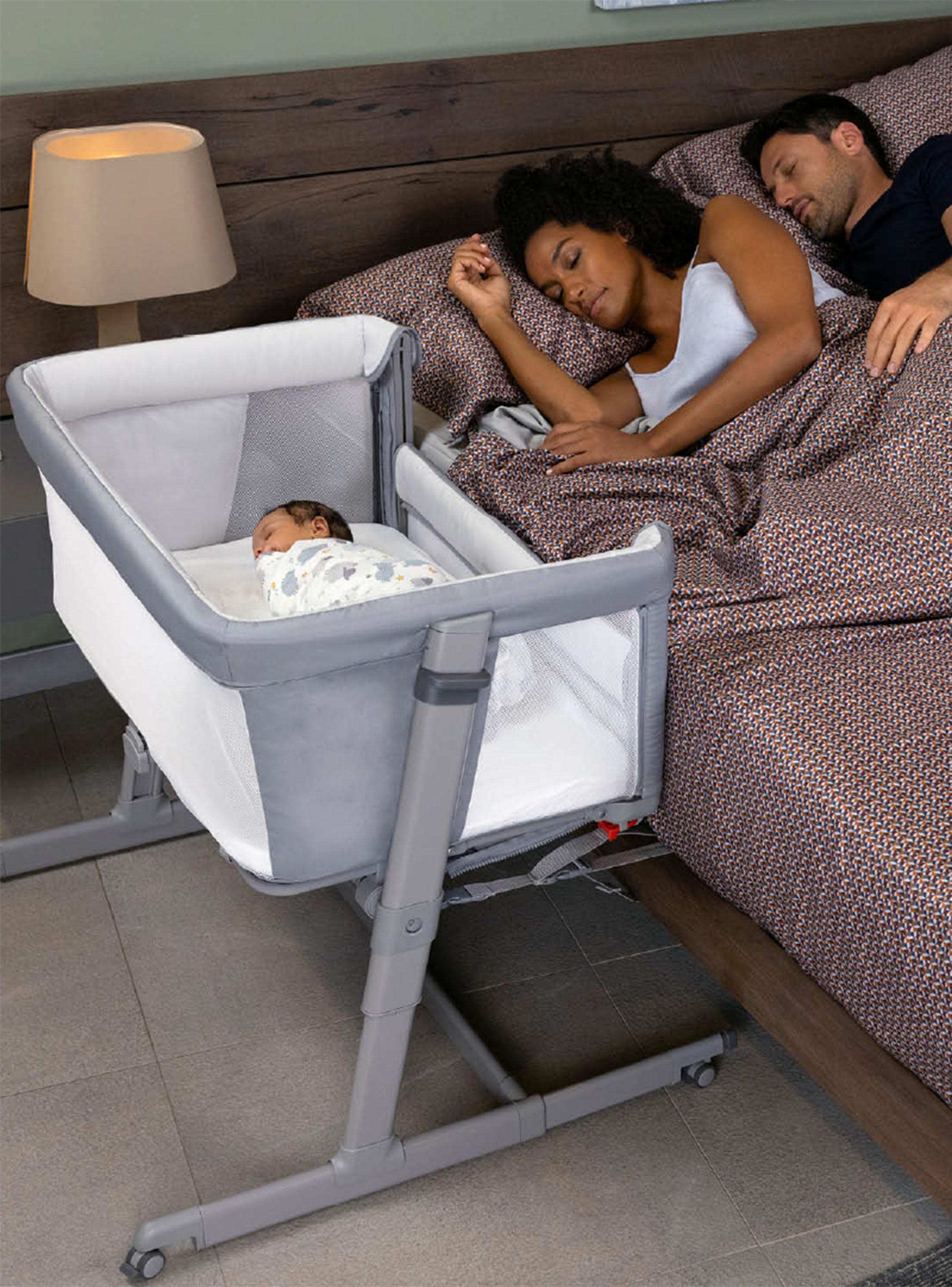 Cuna Colecho Next2Me Magic Evo Dark Gris-5