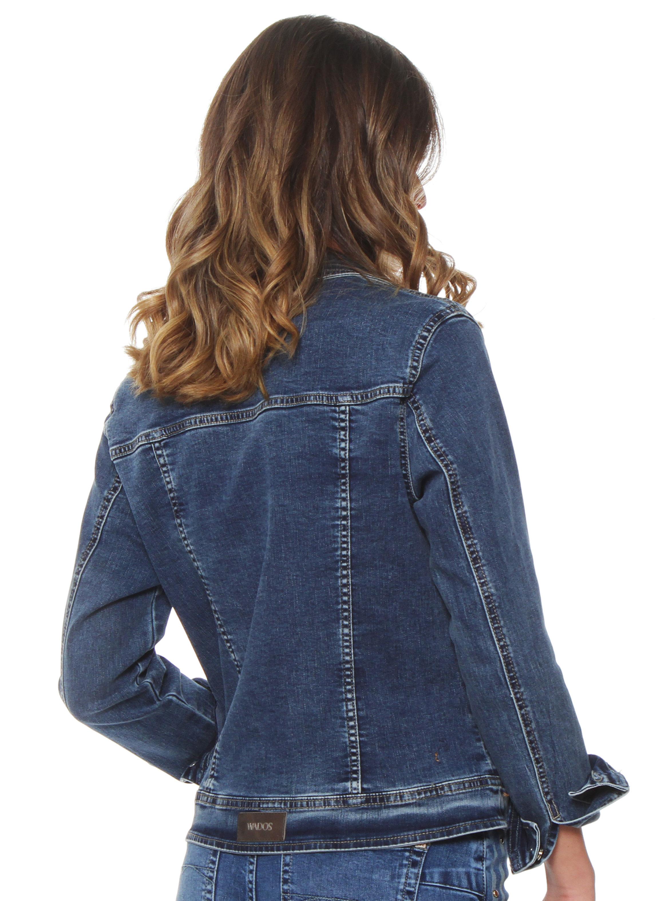 Chaqueta Denim Aplicación Tachas Regular-0
