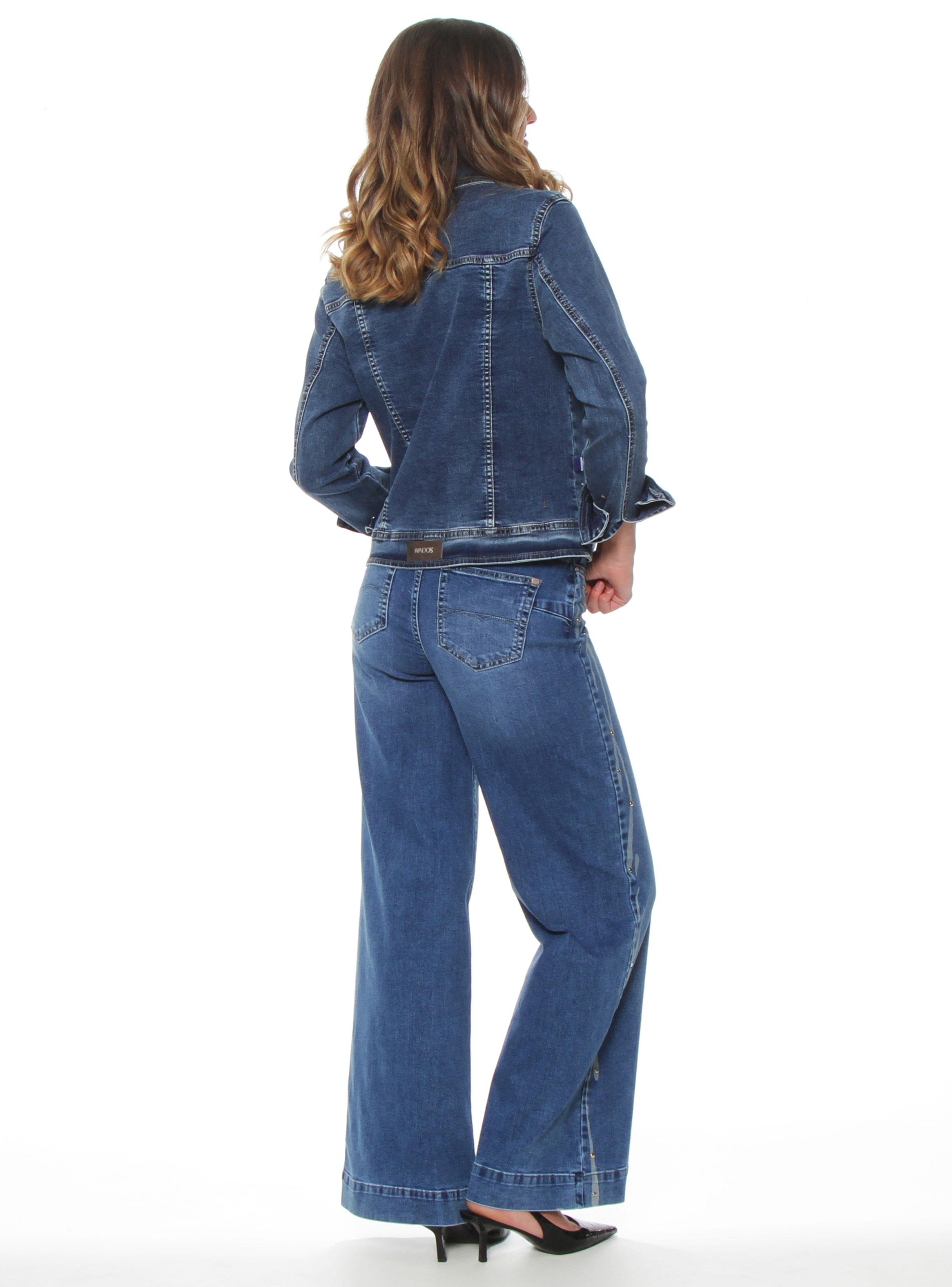 Chaqueta Denim Aplicación Tachas Regular-3