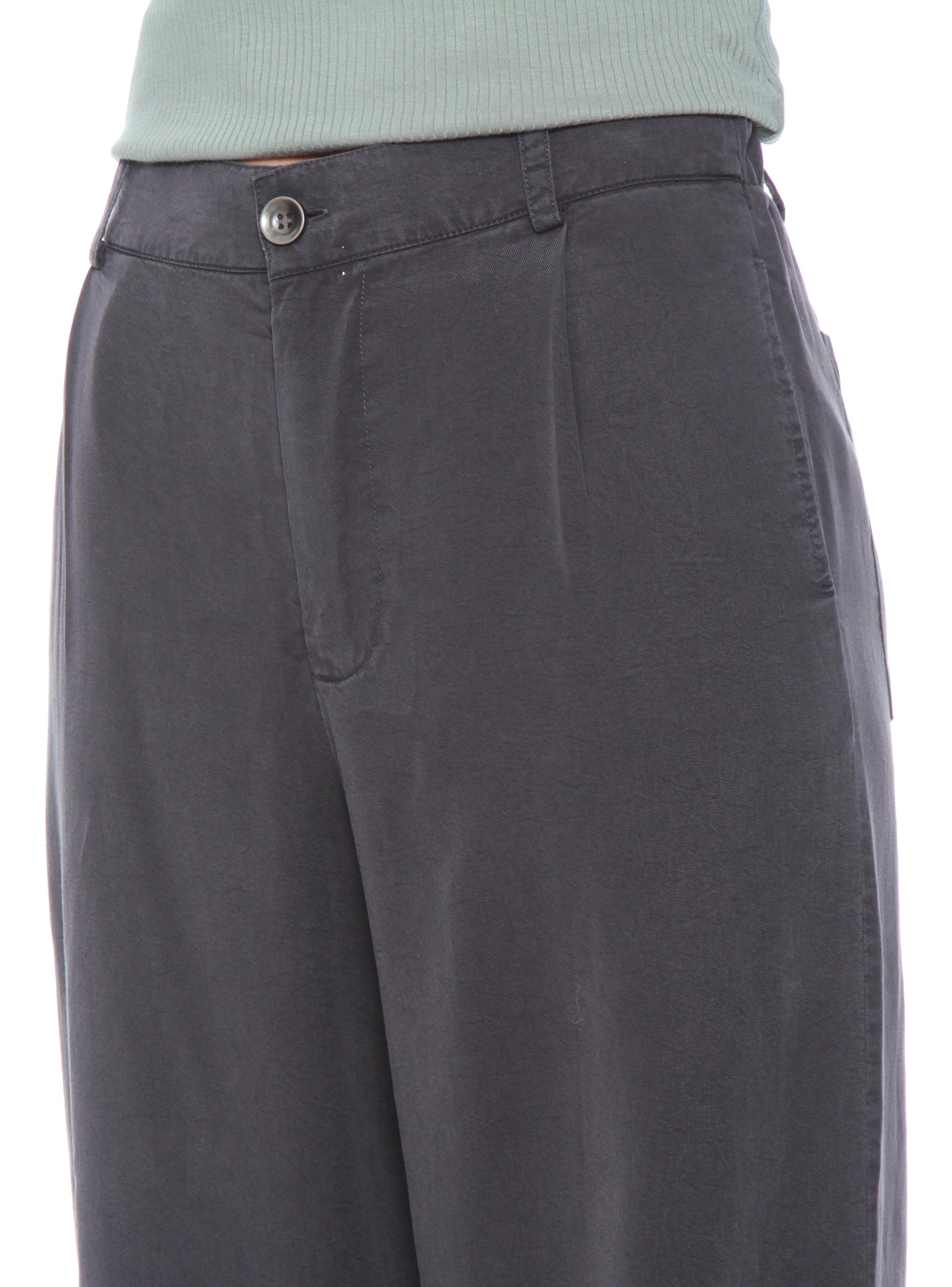 Pantalón Wide Leg Lyocell Tiro Alto Pretina Elasticada-2