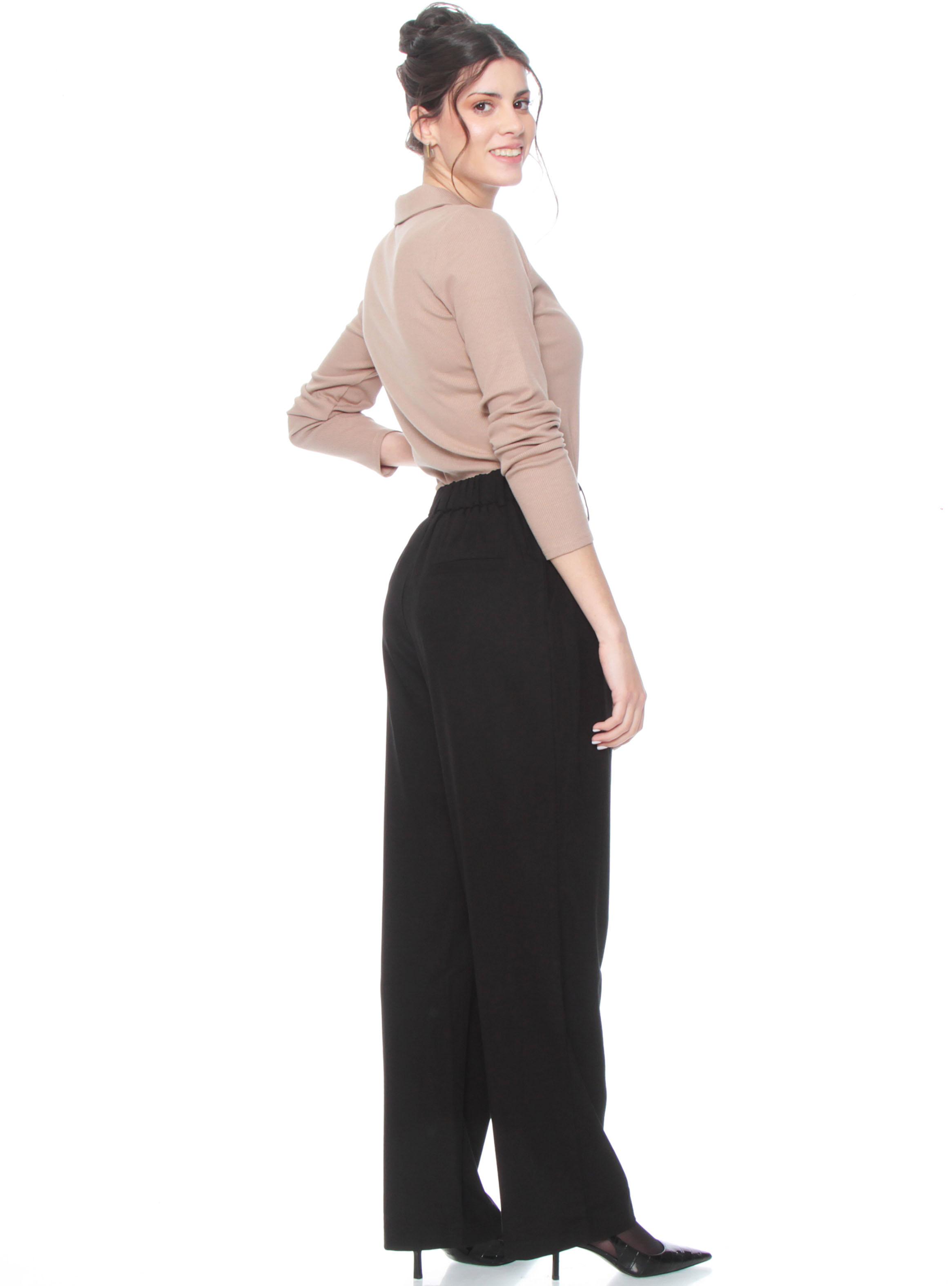 Pantalón Recto Tiro Alto Pretina Pasada-4