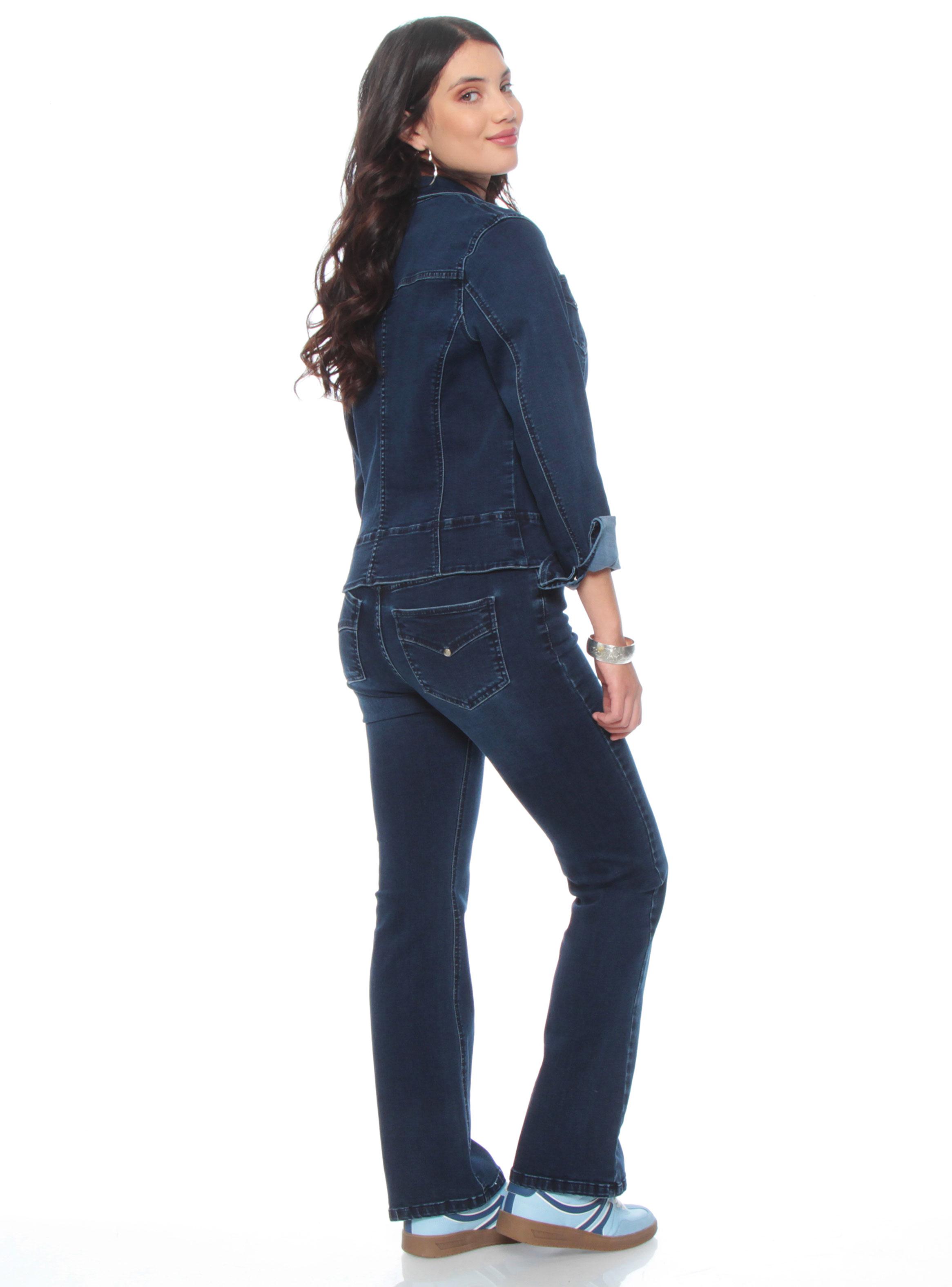Chaqueta Denim con Cuello Camisero-4
