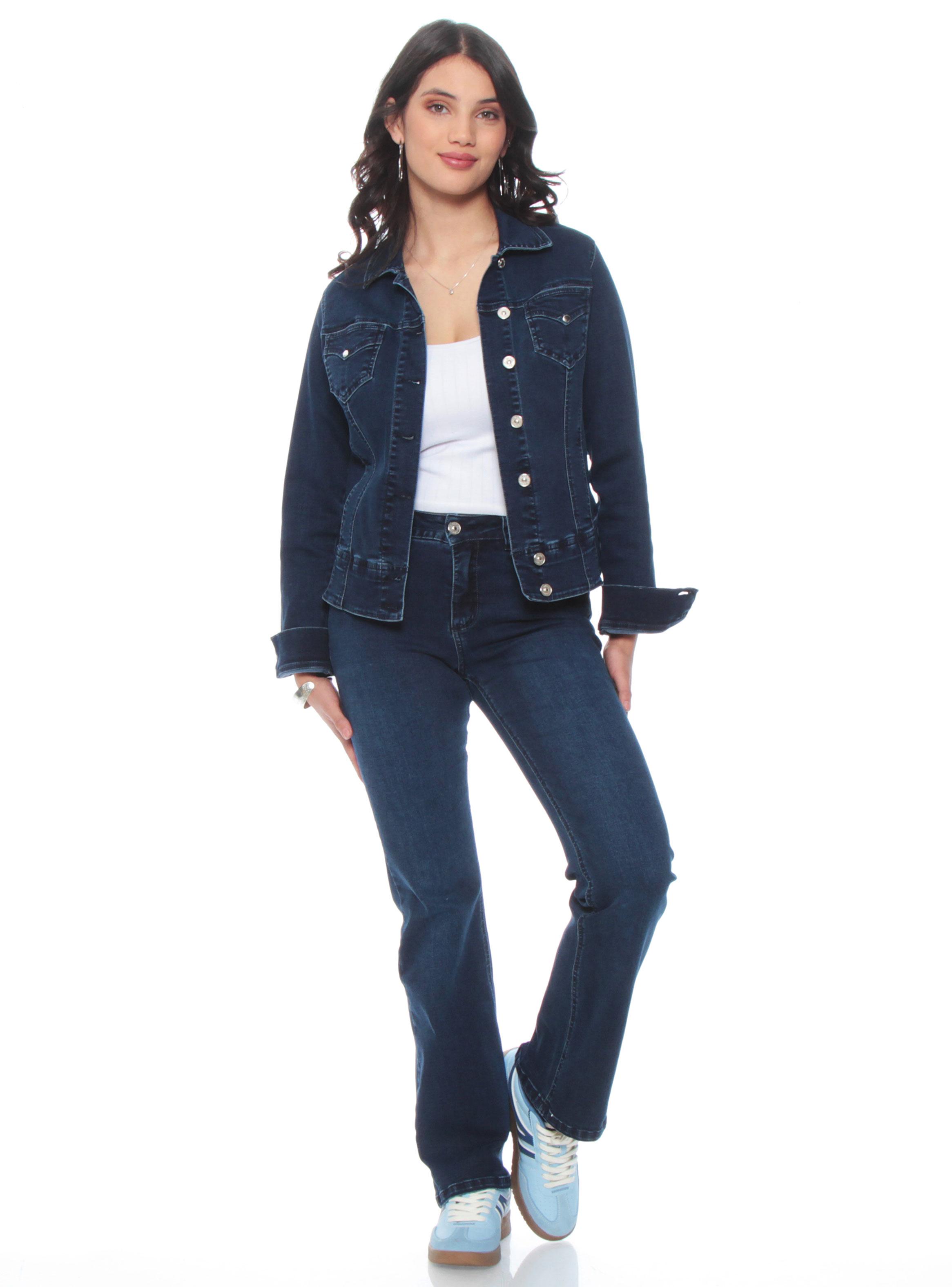 Chaqueta Denim con Cuello Camisero-3