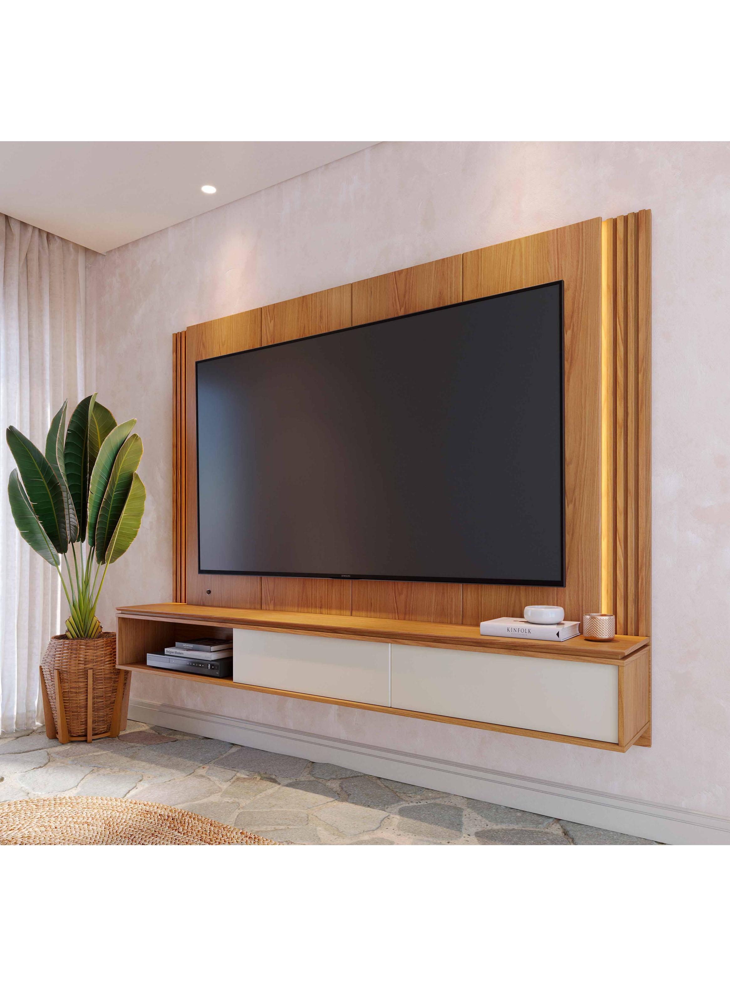Centro de Entretenimiento Loa 75" Freijo/Off White-4