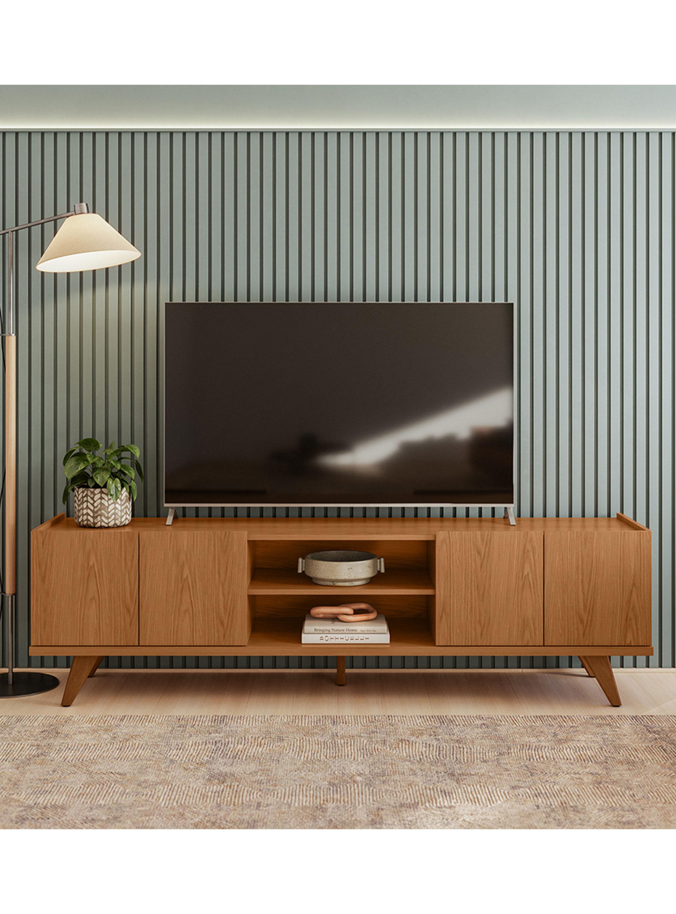 Rack TV Brazos 75" Freijó-4