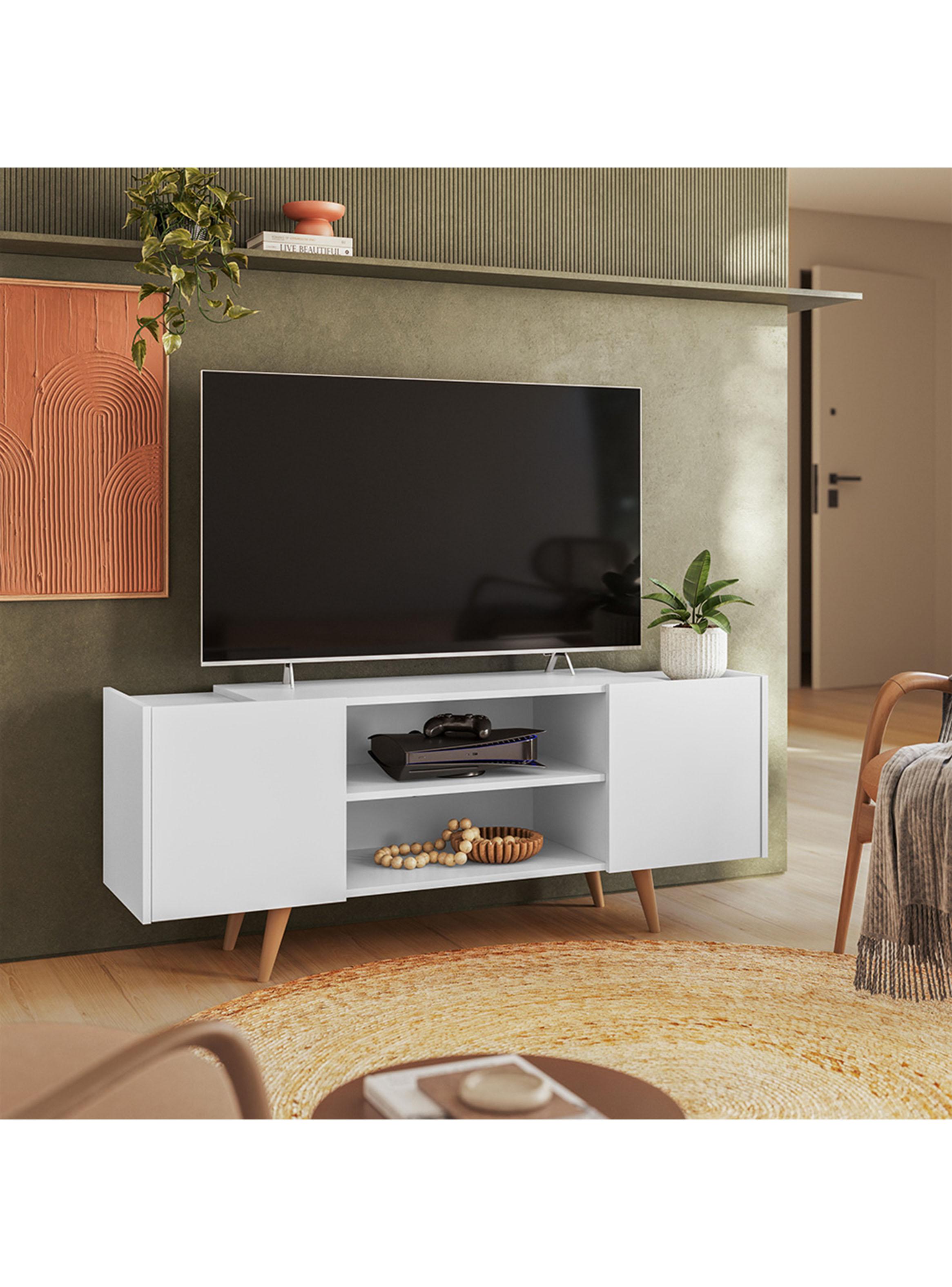 Rack TV River 55" White /Freijo-4