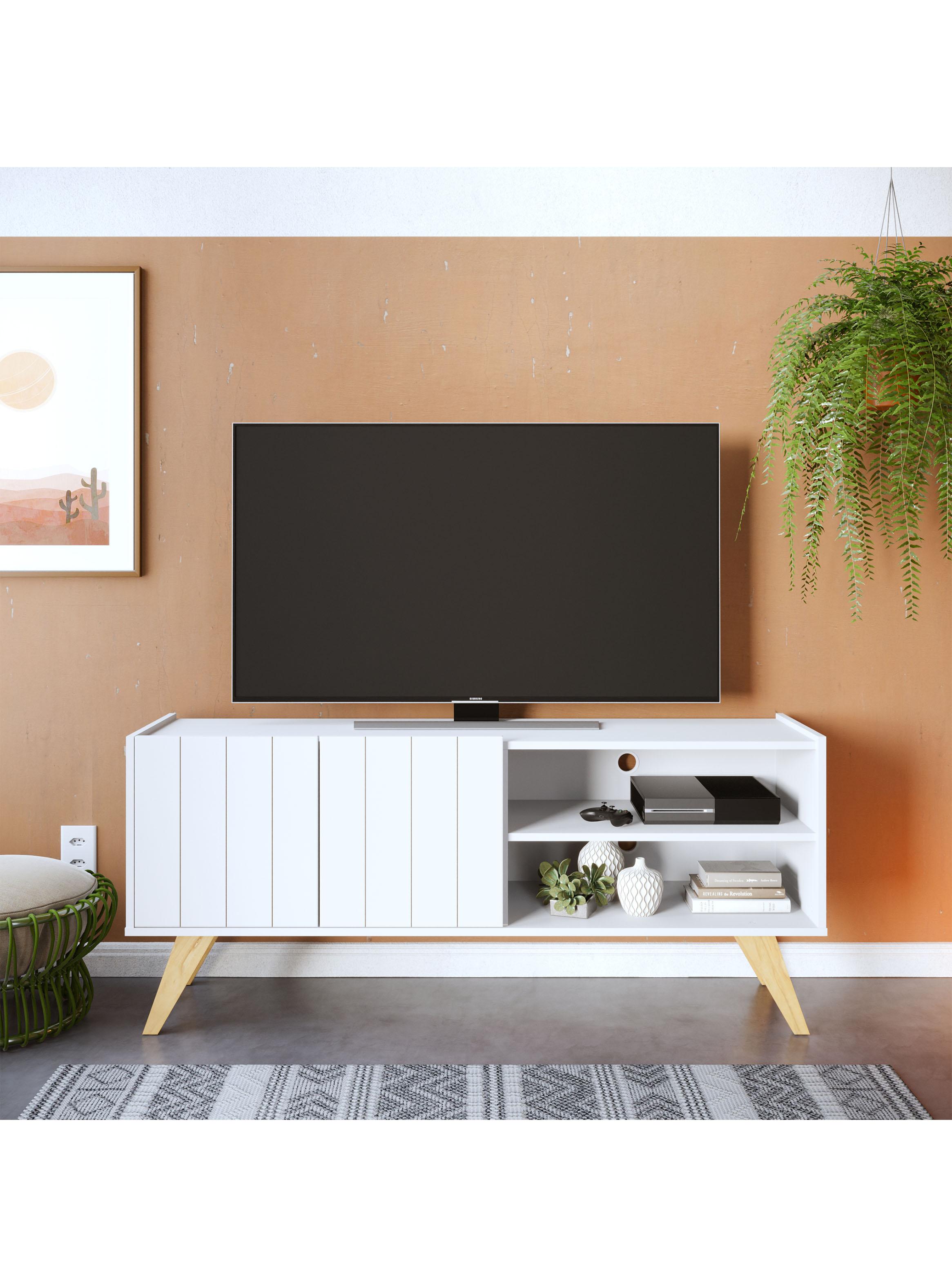 Rack TV Space 55" Branco/Tauari-4