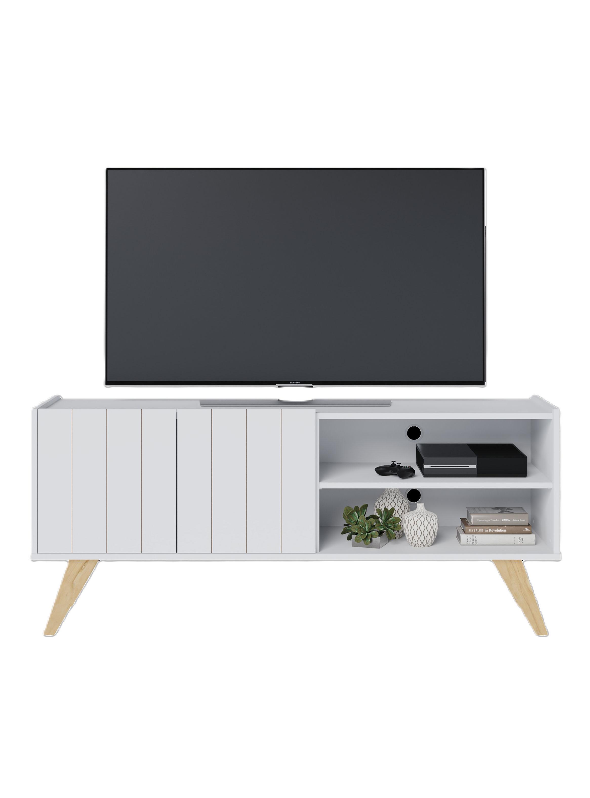 Rack TV Space 55" Branco/Tauari-2