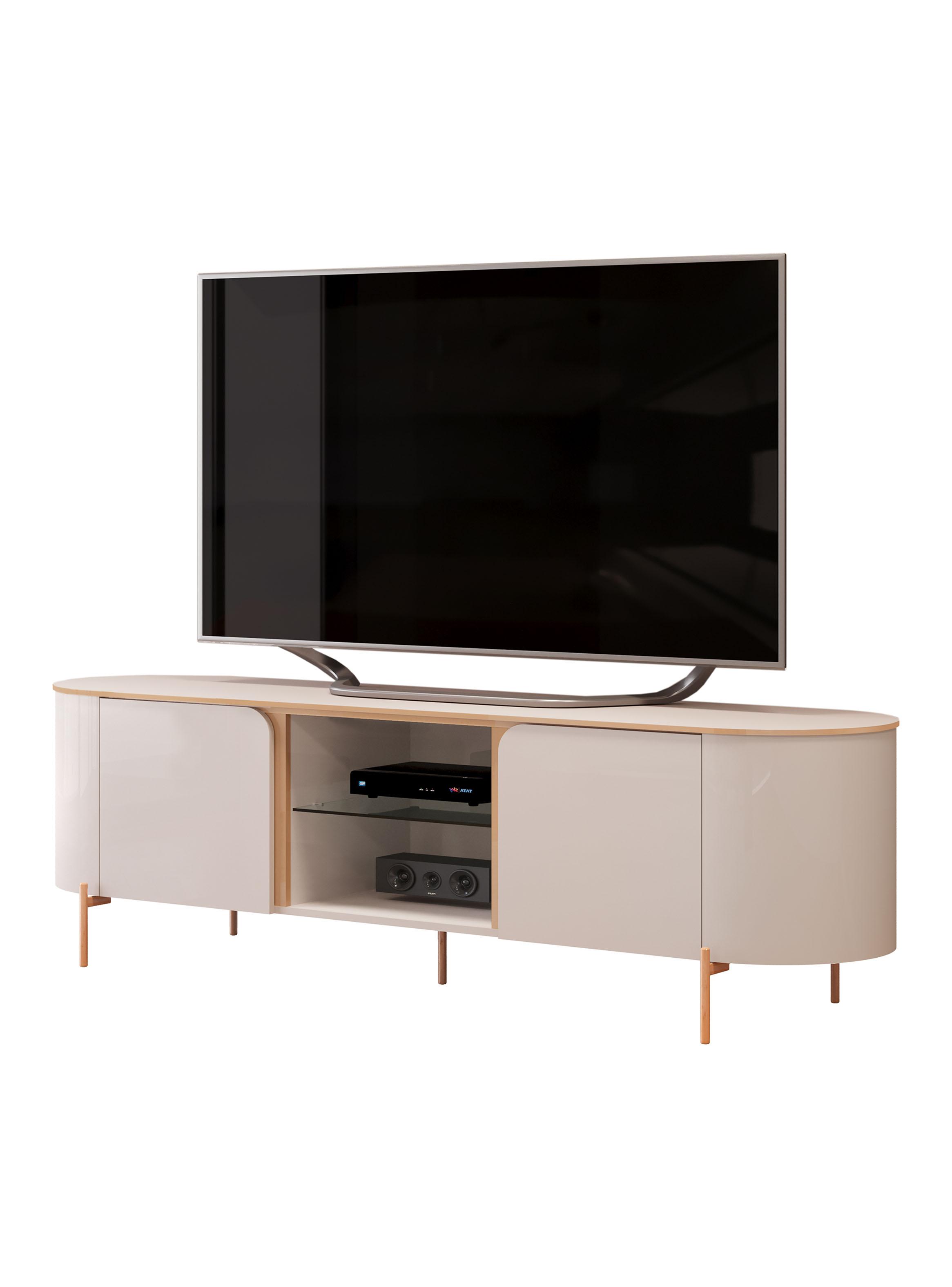 Rack TV Adele 65" Off White/Off White-2