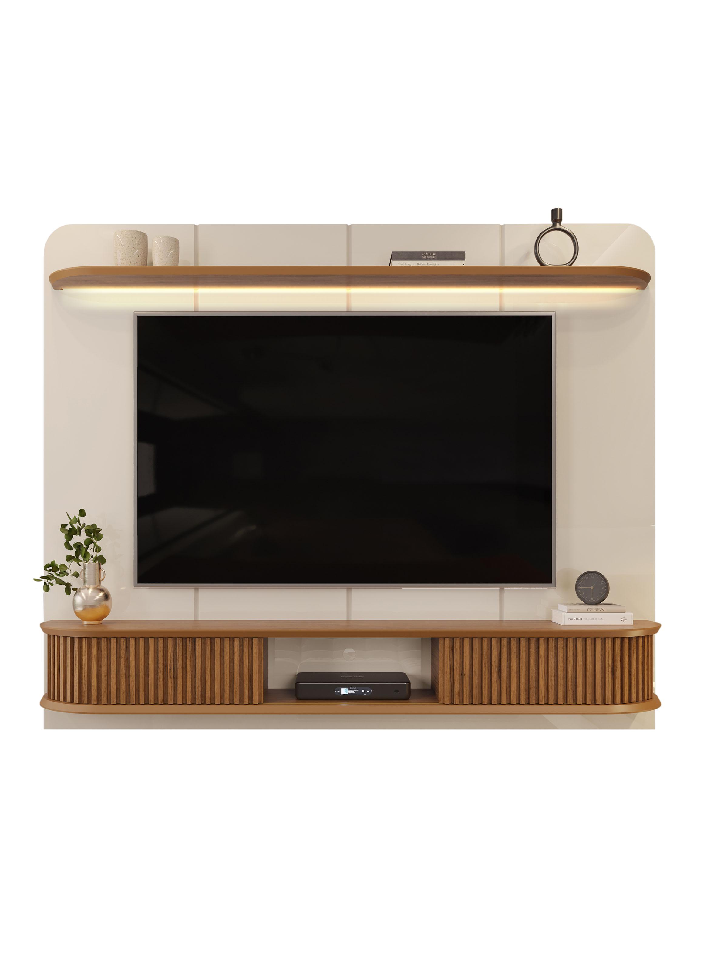 Panel TV Capri Off 75" White/Freijó-2