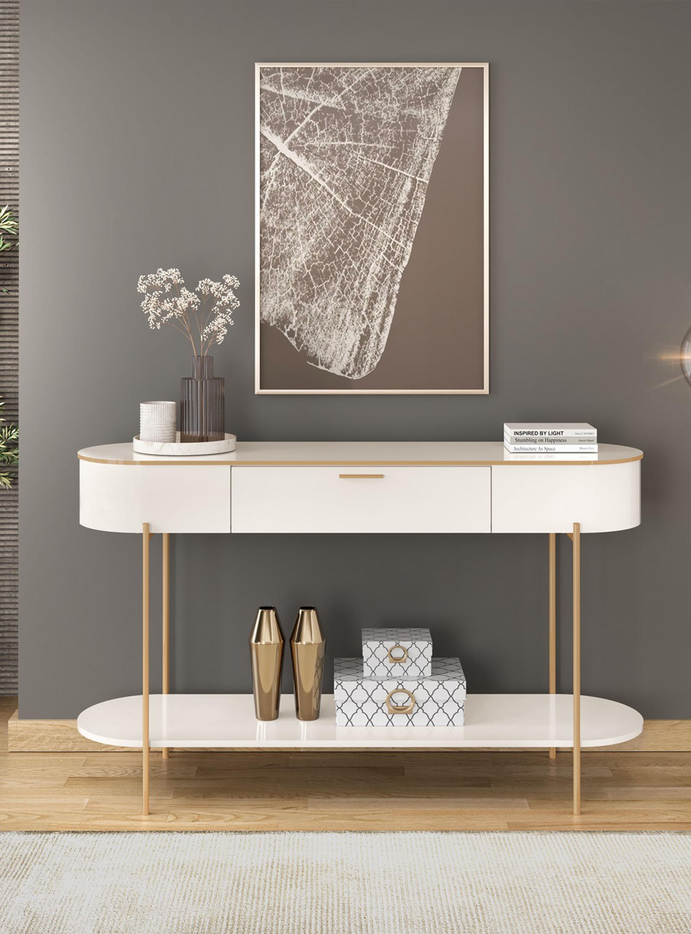 Arrimo Caren Off White 135 x 39.2 x 80 cm-3