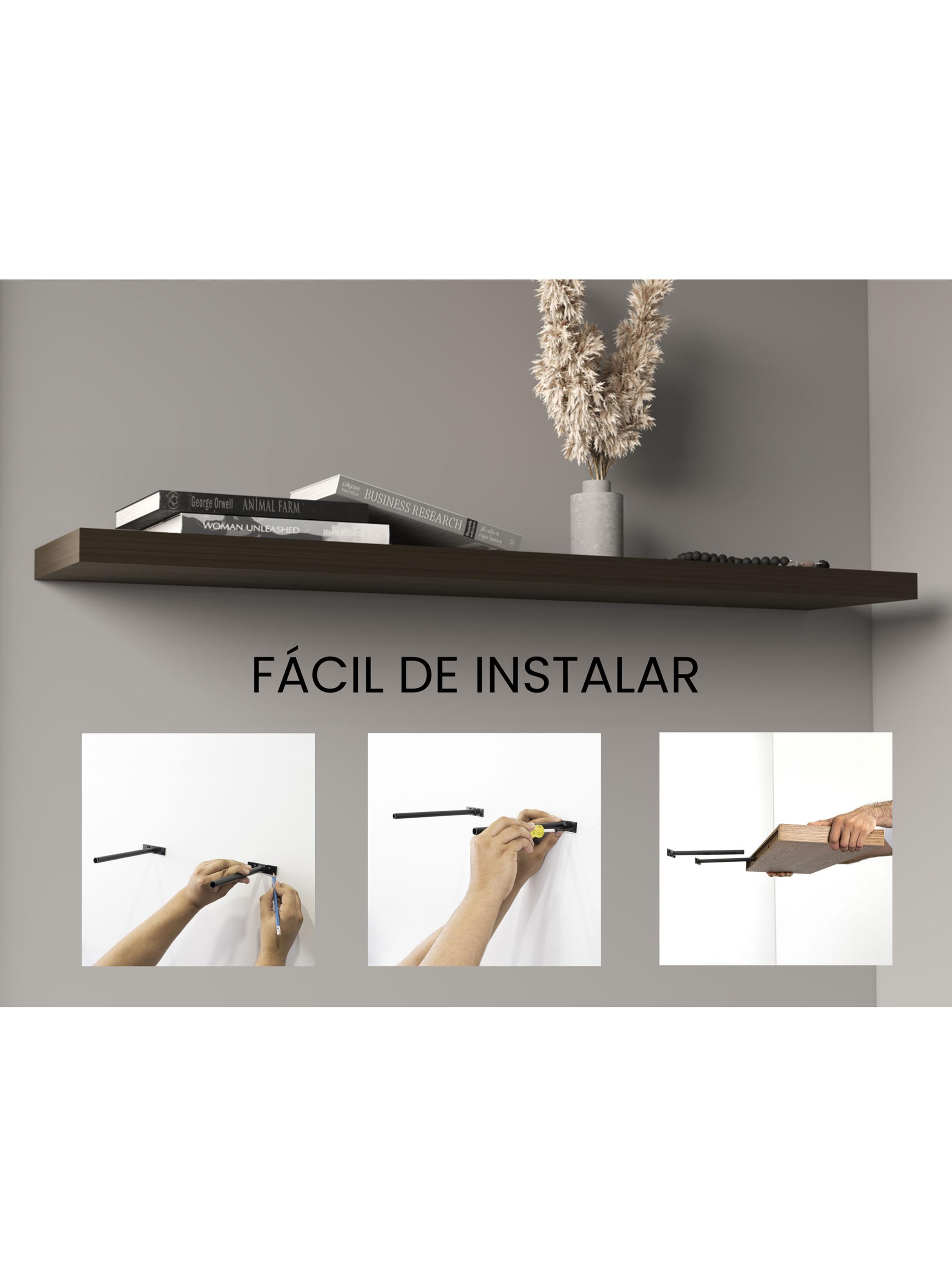 Repisa Flotante Wall 120x25x3.8 cm Amaretto 1 Unidad-2