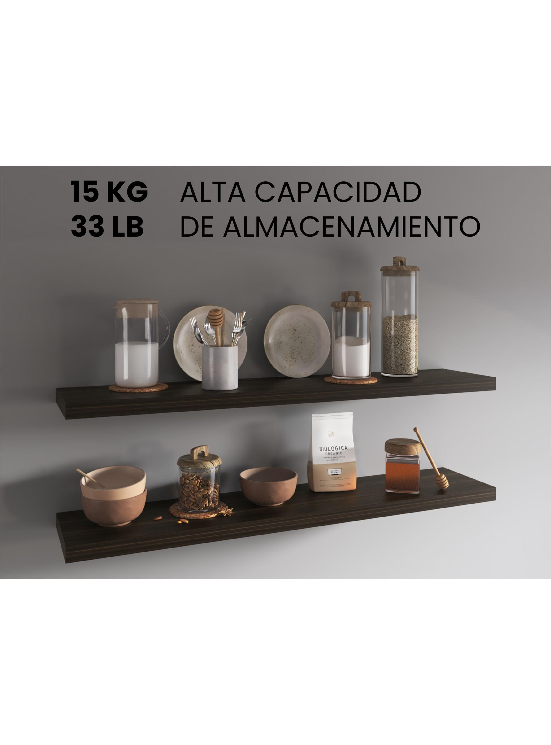 Repisa Flotante Wall 120x25x3.8 cm Habano 1 Unidad-4