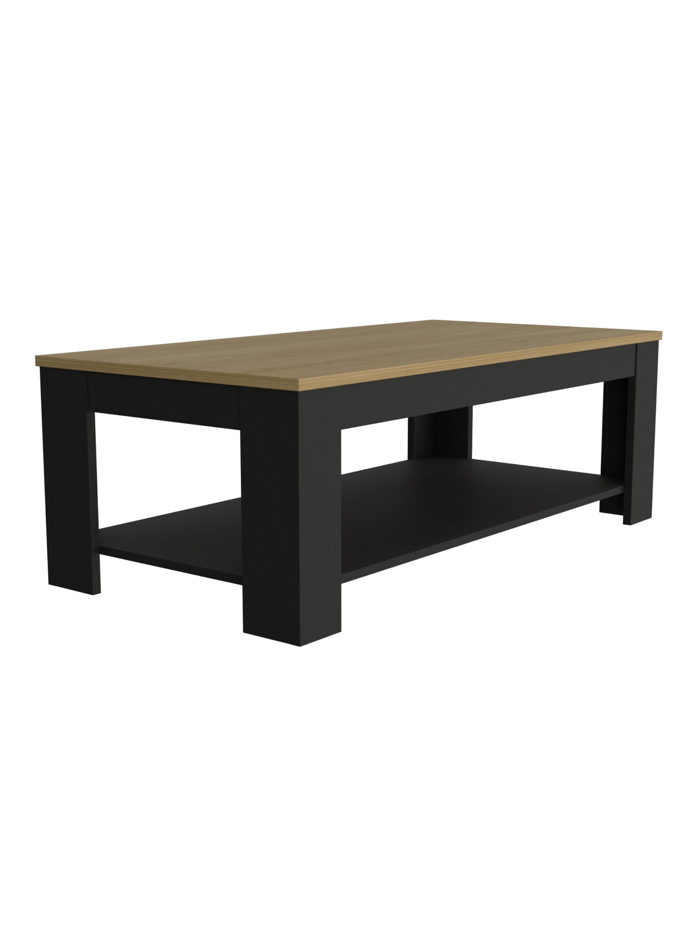 Mesa de Centro Cecil 120x60x41.5 cm Fresno y Wengue-0