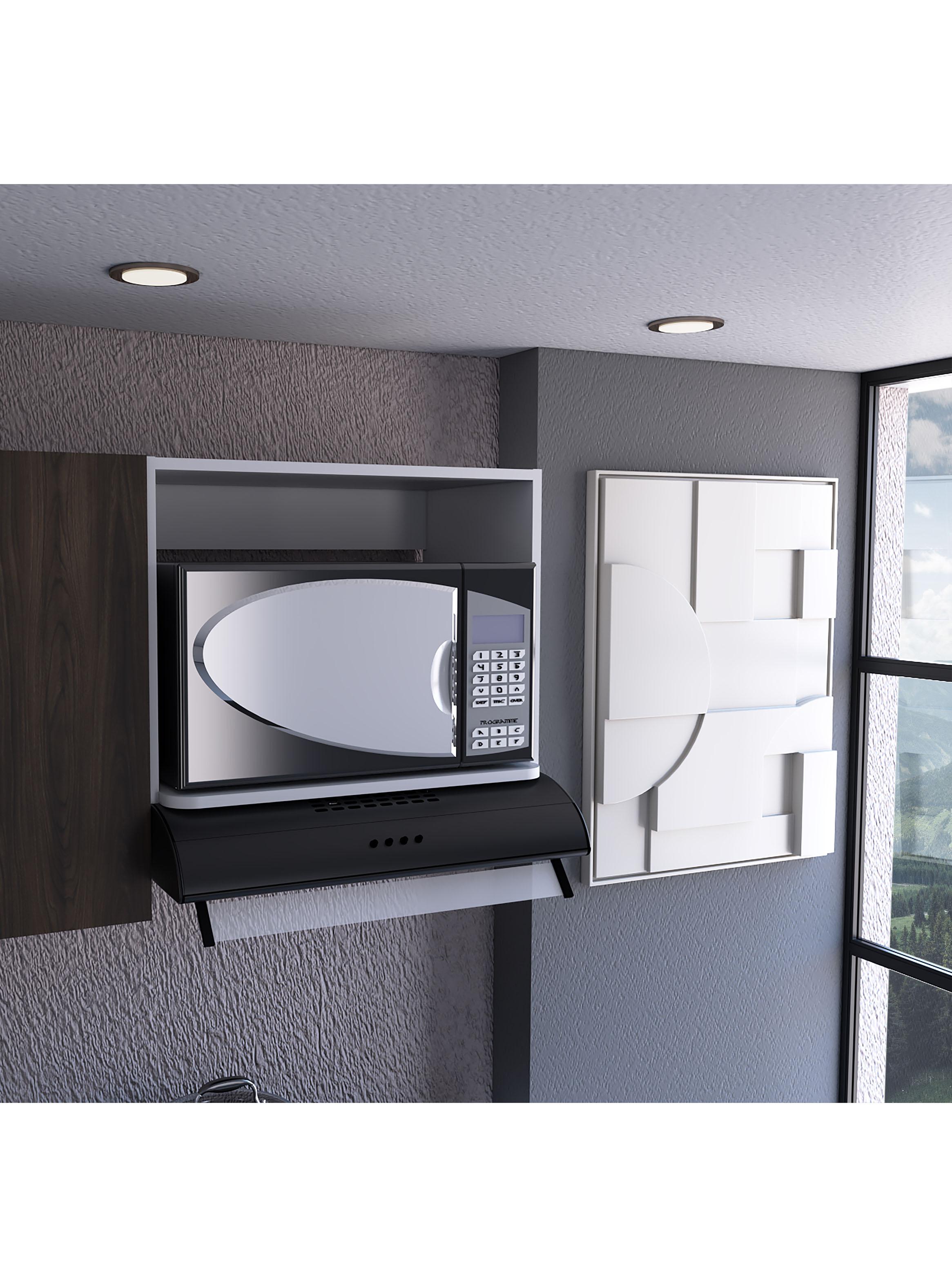 Mueble para Microondas Eco 60x45x40 cm Blanco-5
