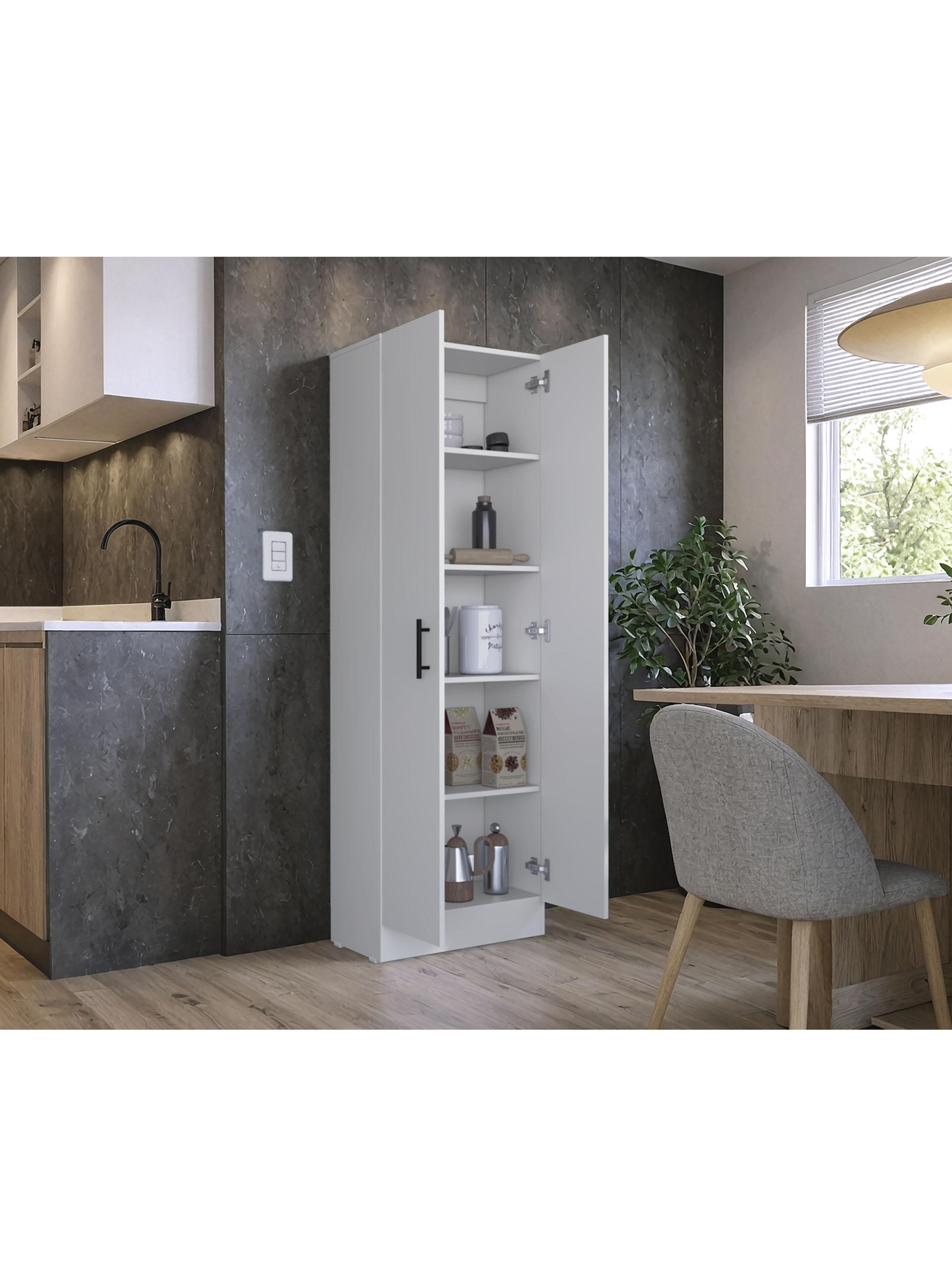 Mueble Despensa Multiusos Kitchen 170x56x30.2 cm Blanco-5