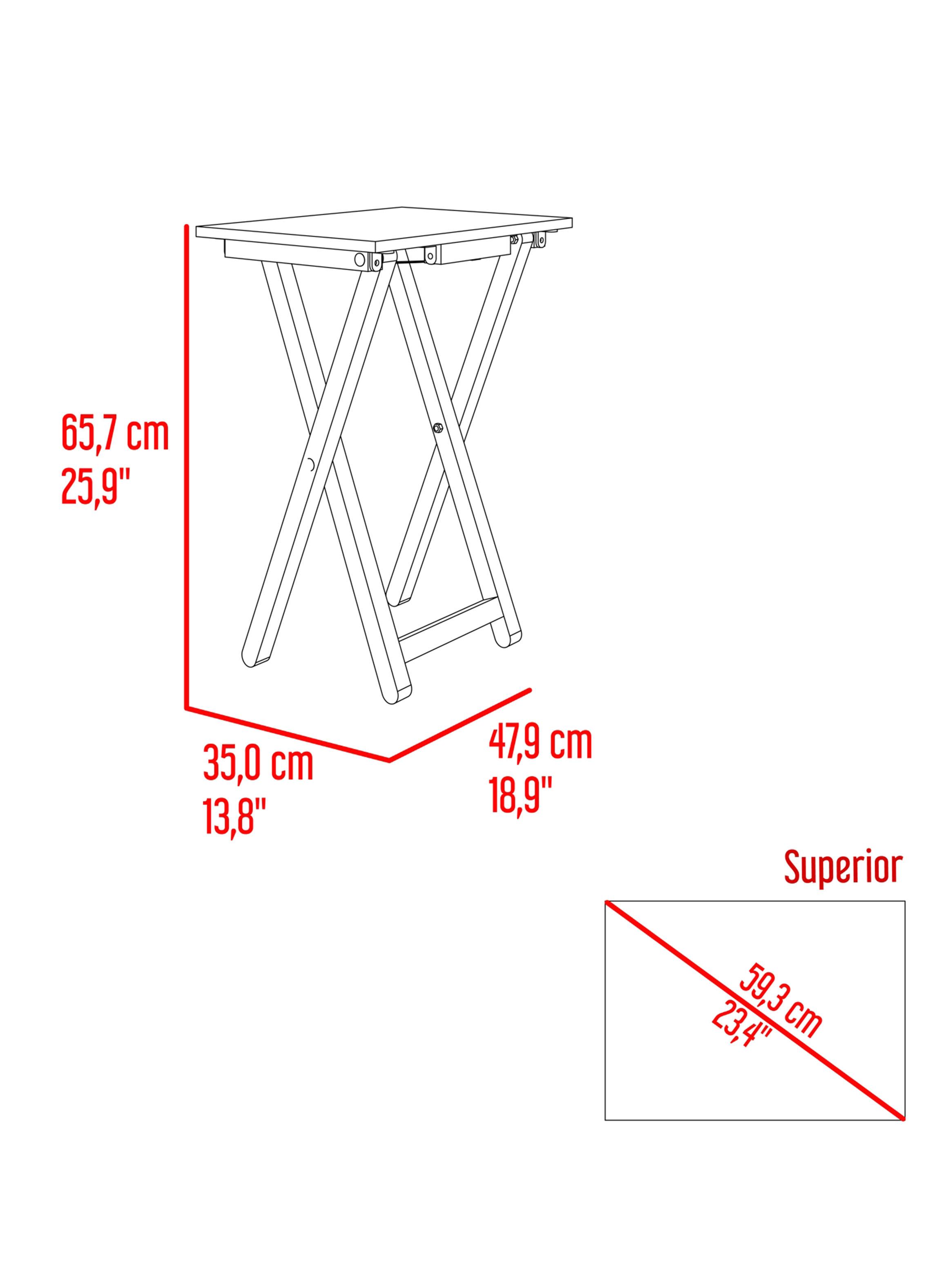 Mesa Plegable Otis 65.7x47.9x35 cm Fresno-1