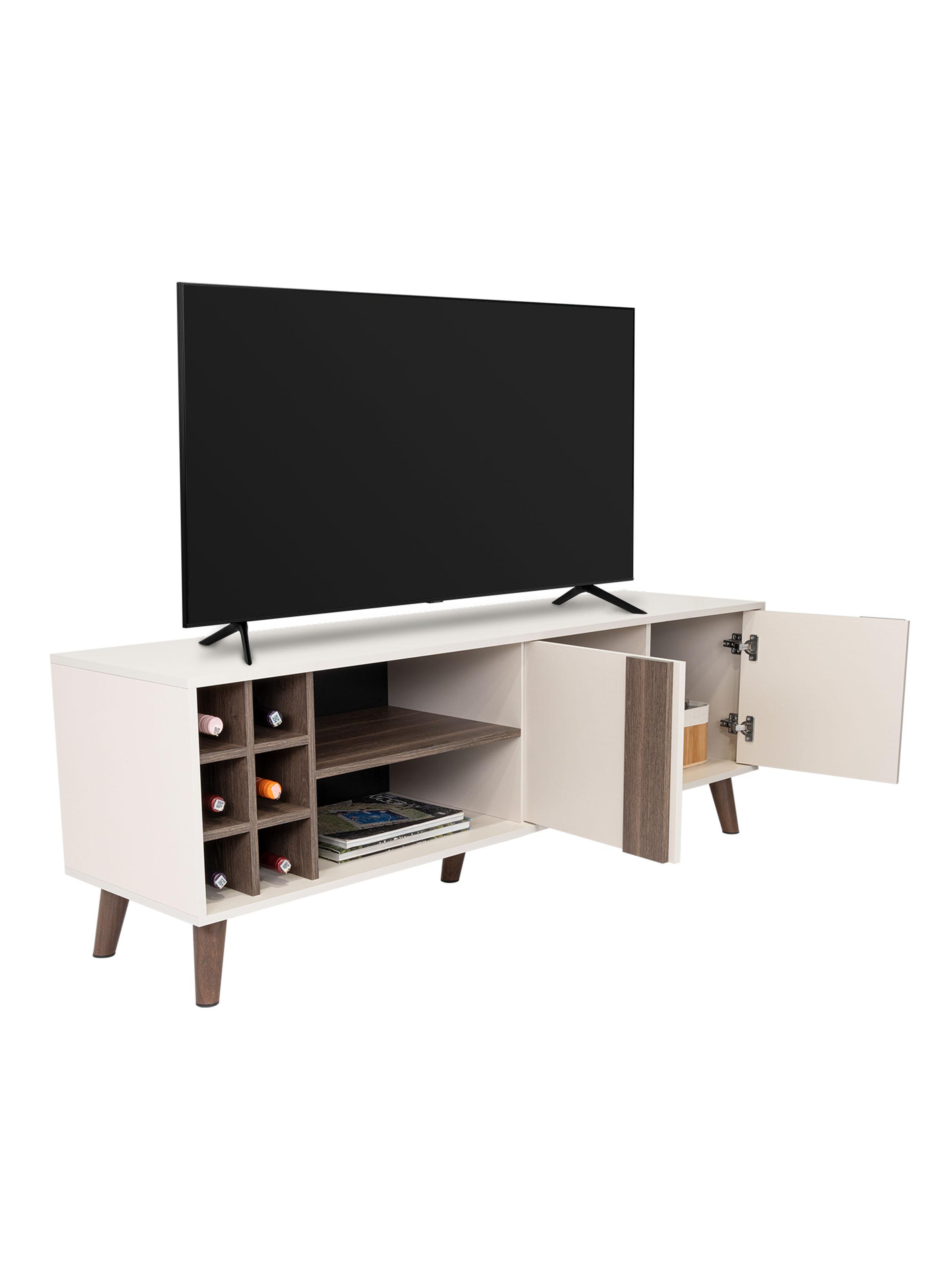 Rack TV 65'' Lane con Botelleros Capri y Milan-3