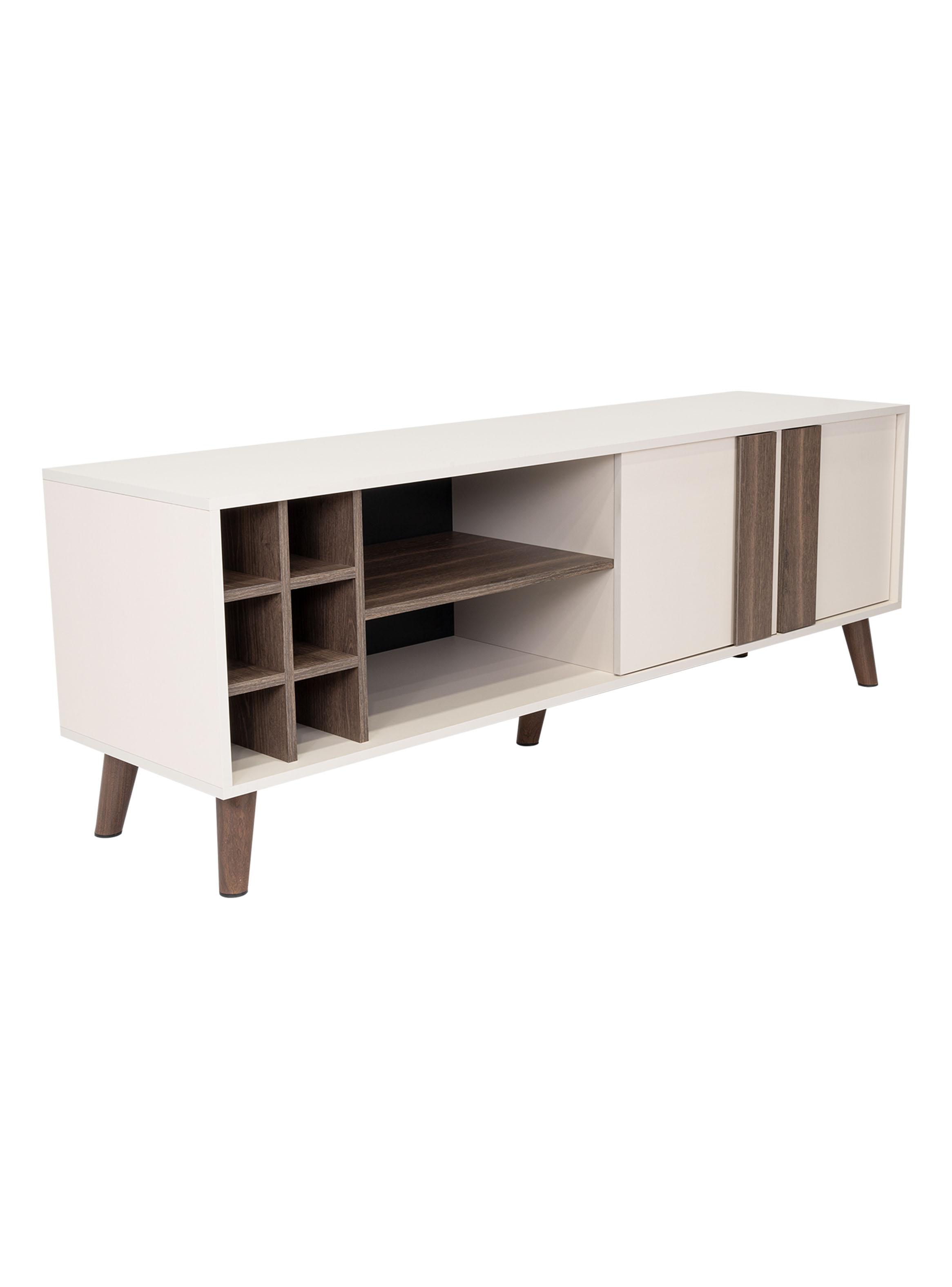 Rack TV 65'' Lane con Botelleros Capri y Milan-0