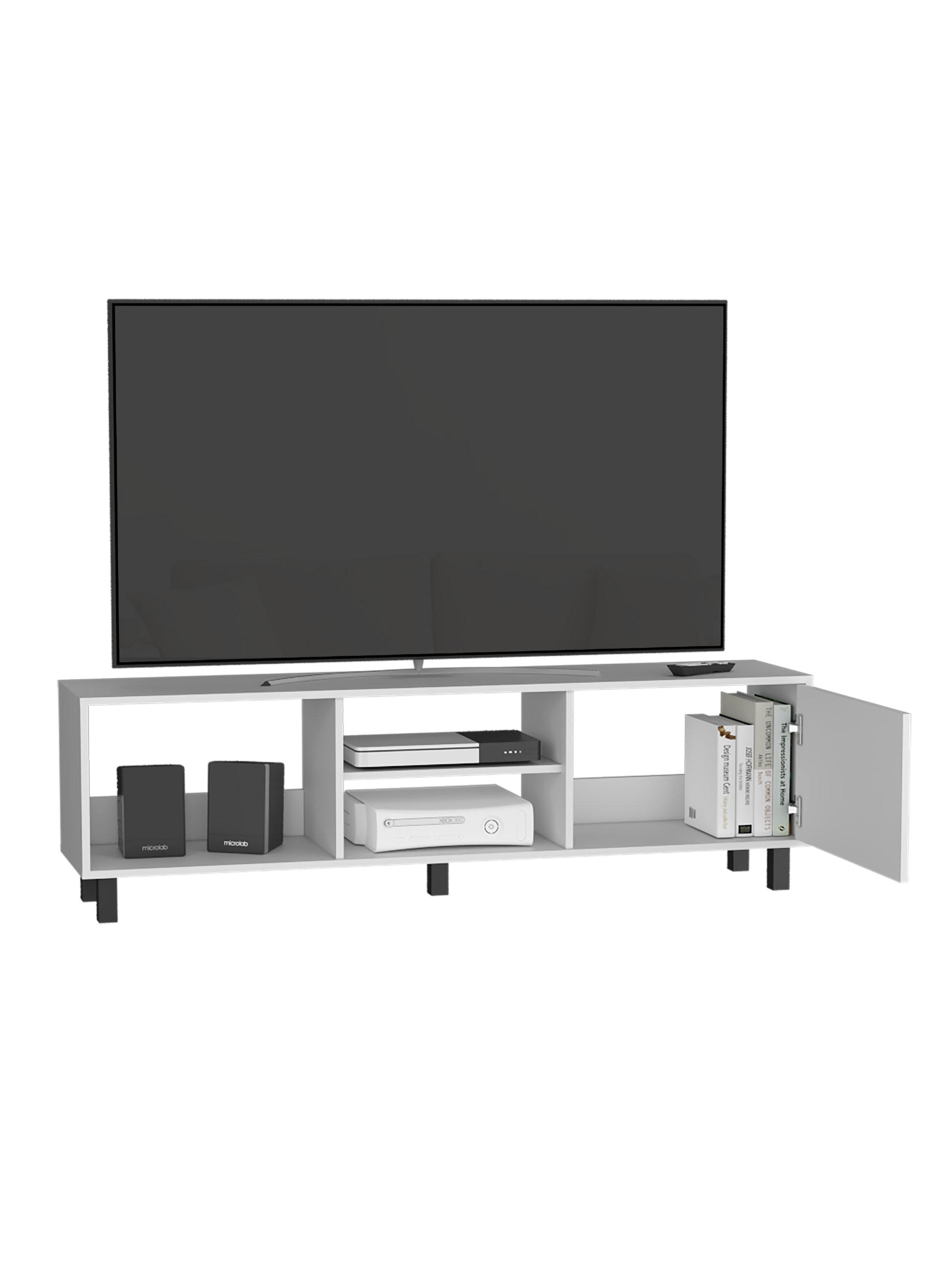 Rack TV 65" Tunez 1 Puerta Blanco-3