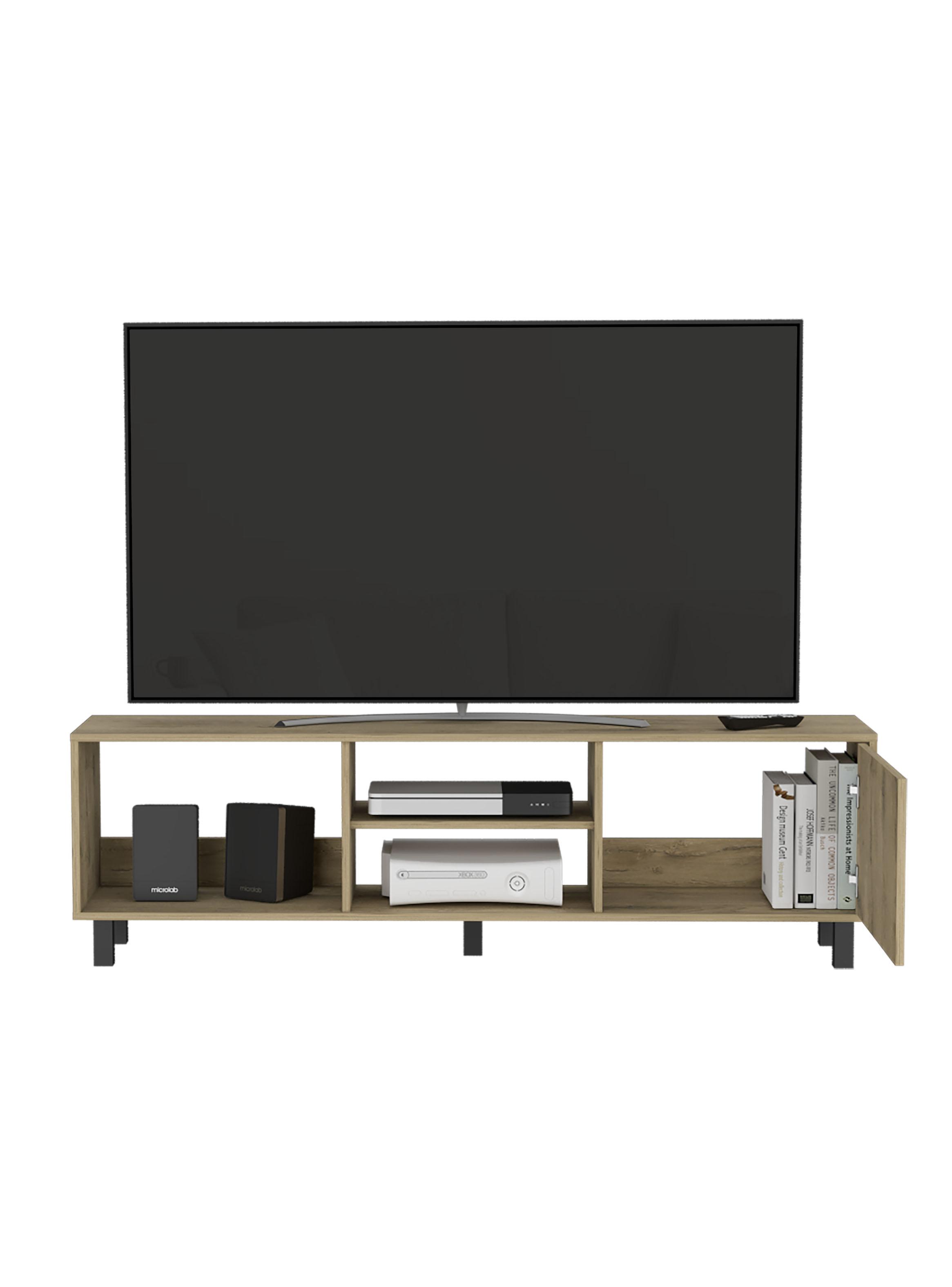 Rack TV 65" Tunez 1 Puerta Macadamia-2