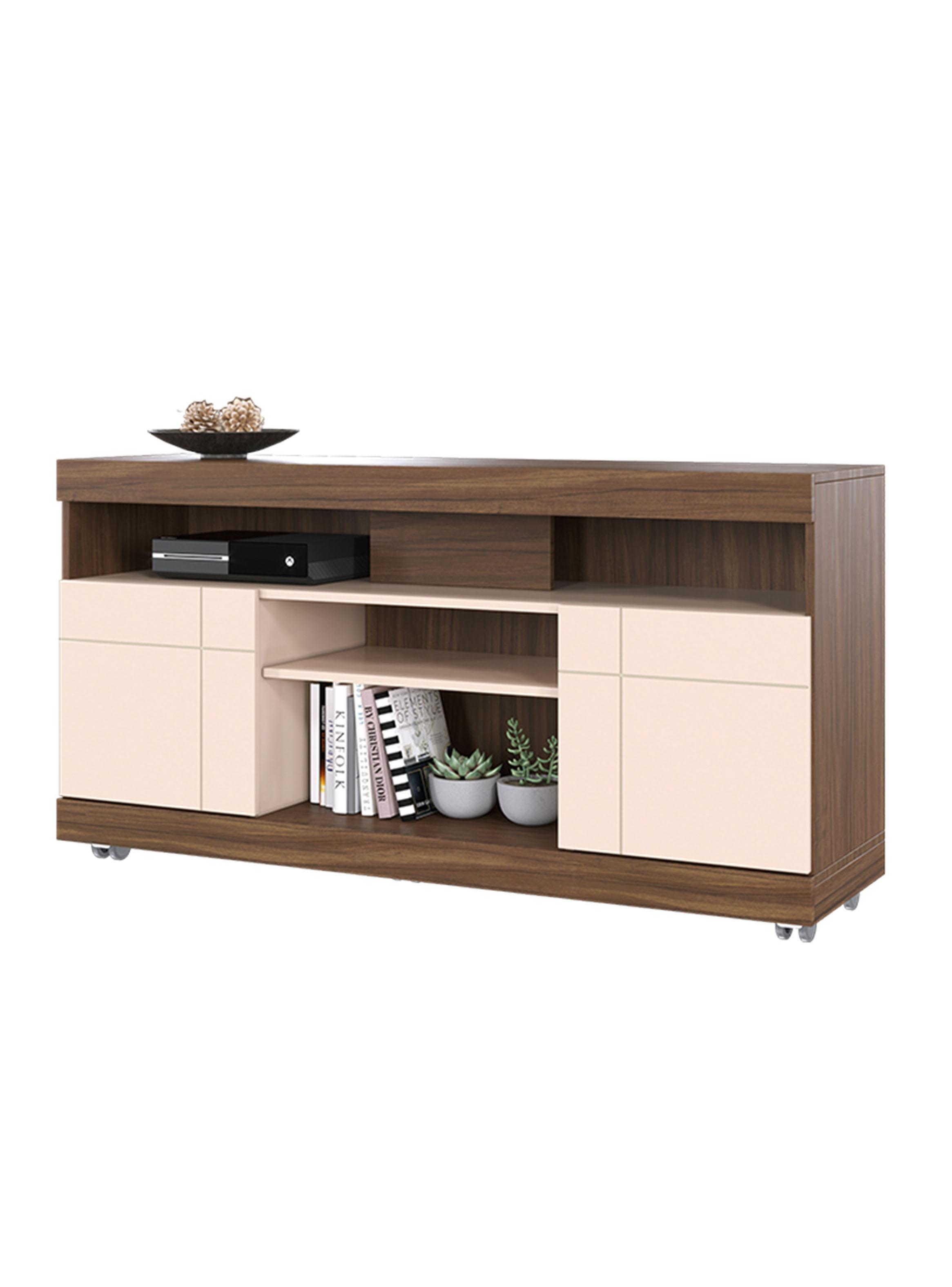 Rack TV Yara 47" 2 Puertas Café-2