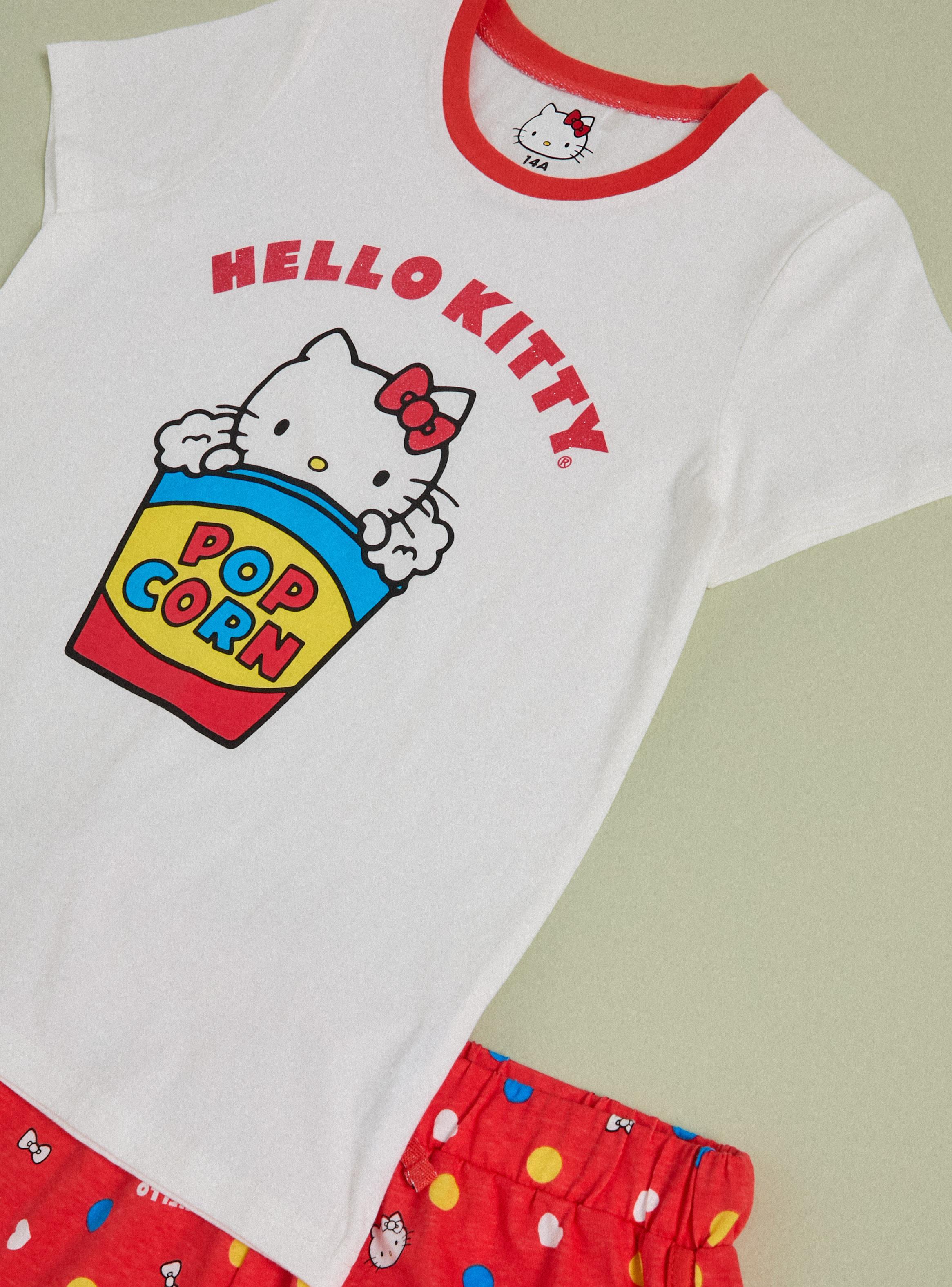 Pijama Estampado Glitter Pop Corn Hello Kitty-2