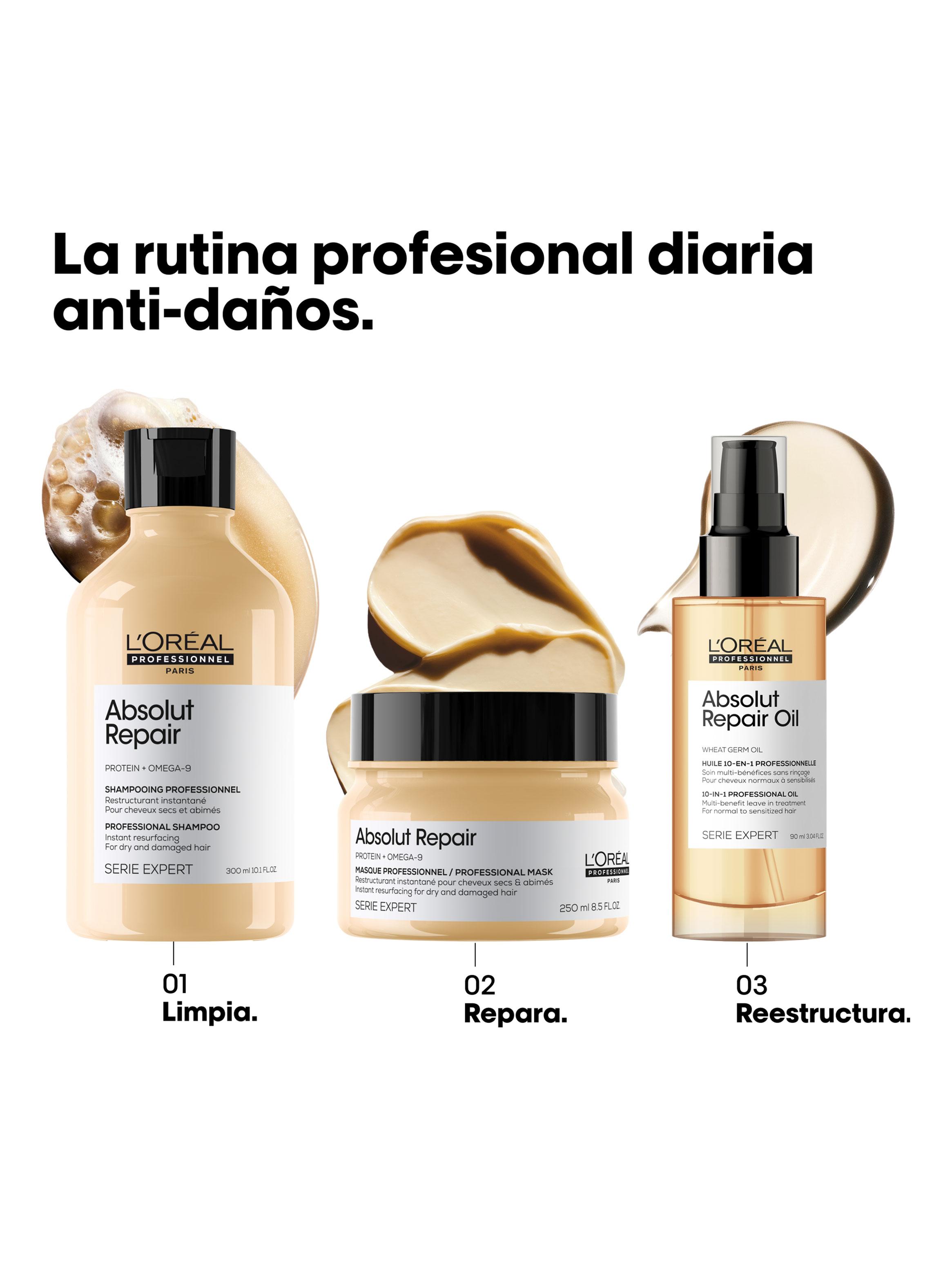 Aceite 10 en 1 Reparación y Nutrición Absolut Repair 90ml  L'Oréal Professionnel-3