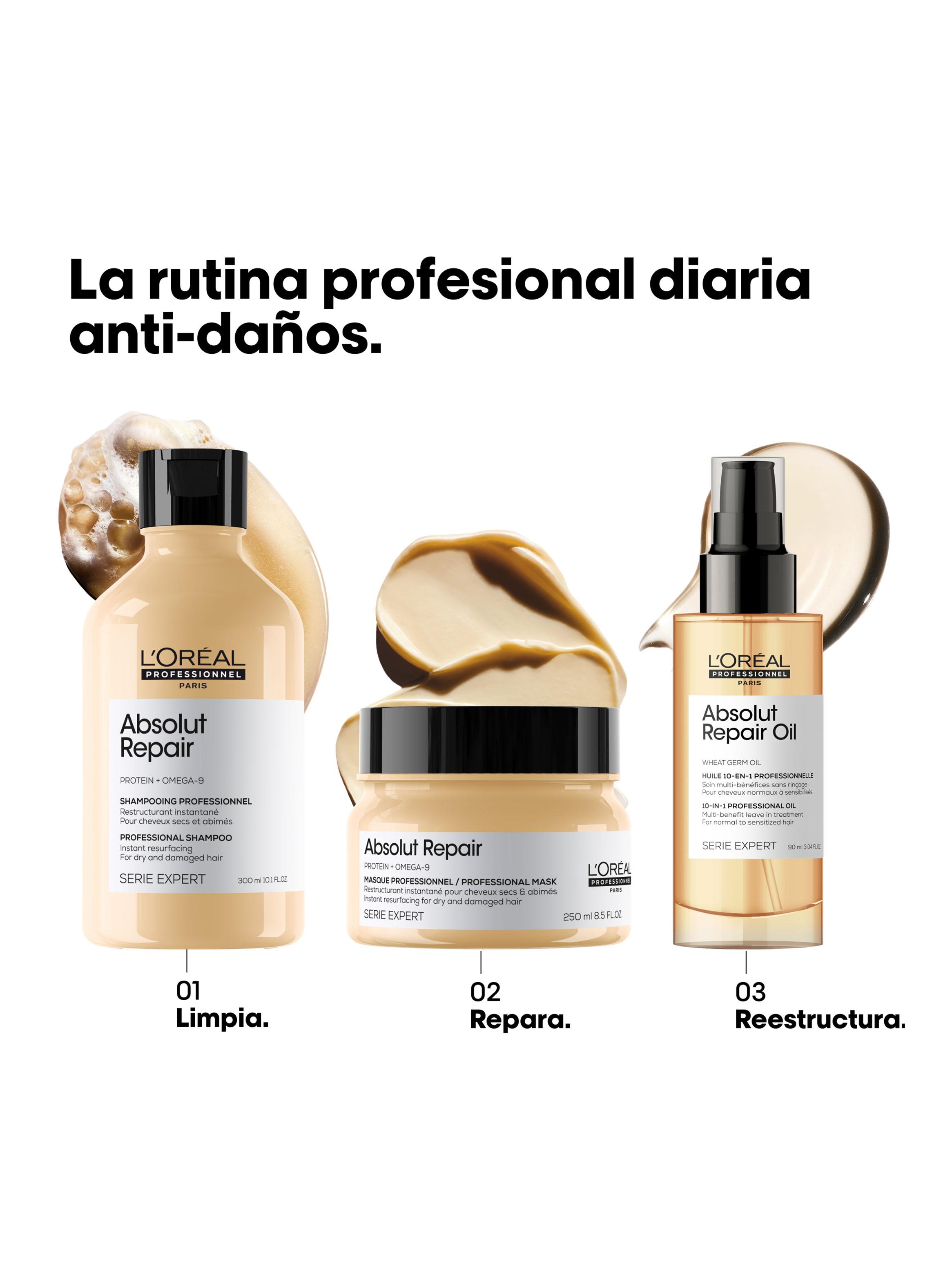 Aceite 10 en 1 Reparación y Nutrición Absolut Repair 90ml L'Oréal Professionnel-5