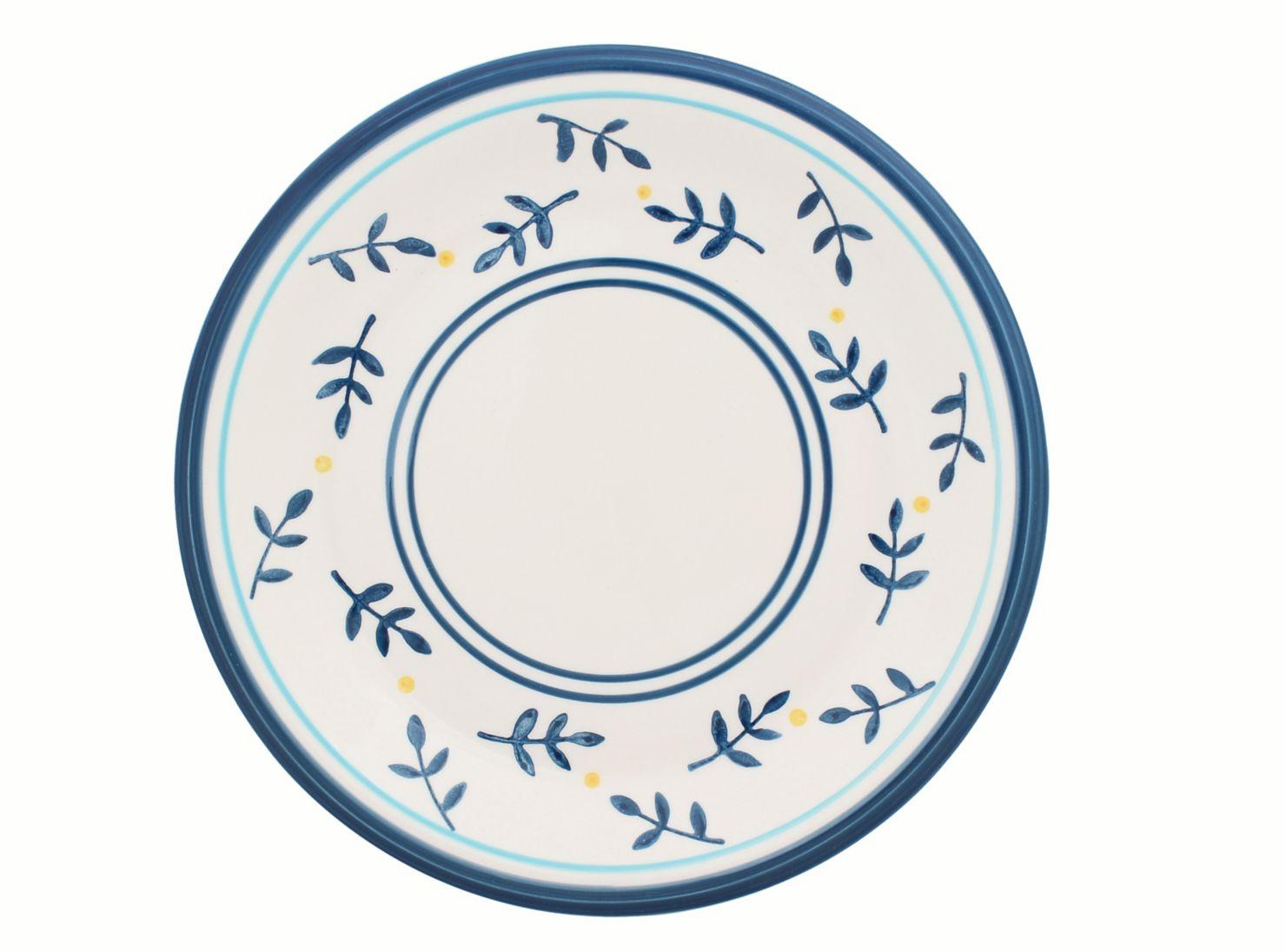Set de 30 Vajillas de Cerámica Stylo Ramas Azules-6