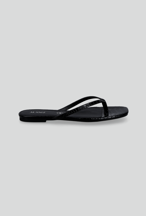 Hawaiana Flat Textura Croco Mujer-4