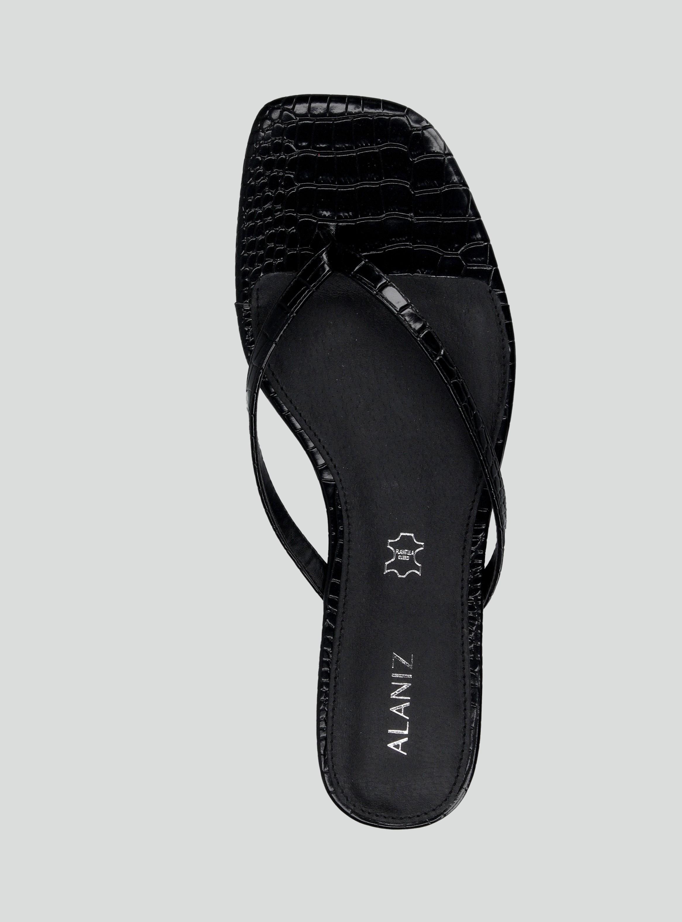 Hawaiana Flat Textura Croco Mujer-3