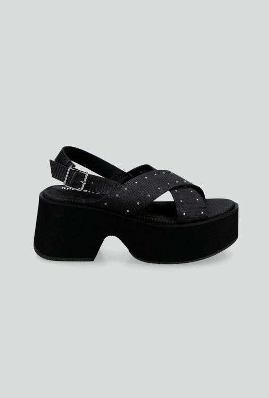 Sandalia Plataforma Mini Tachas Mujer-4