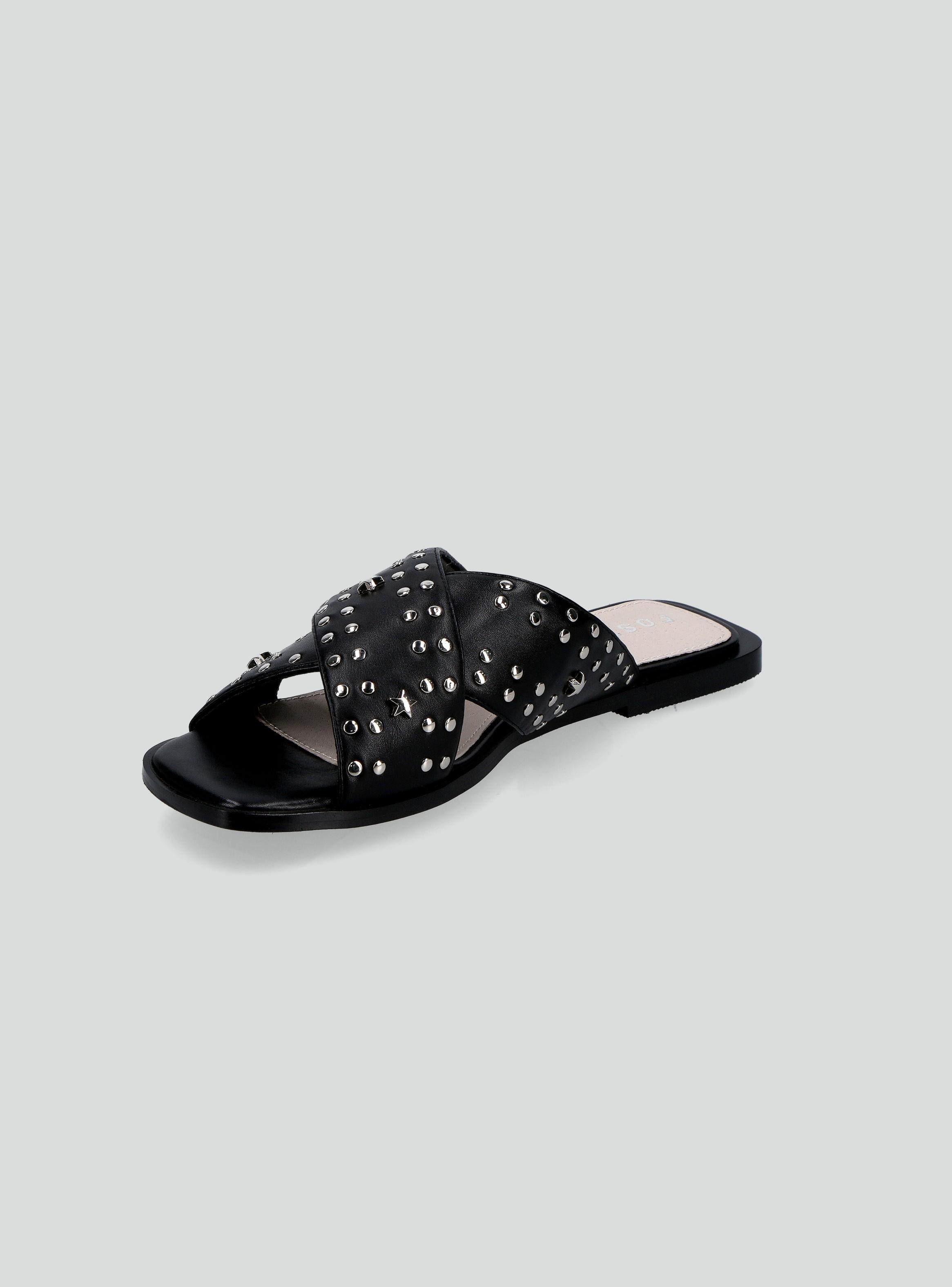 Sandalia Plana Tachas Mujer-2