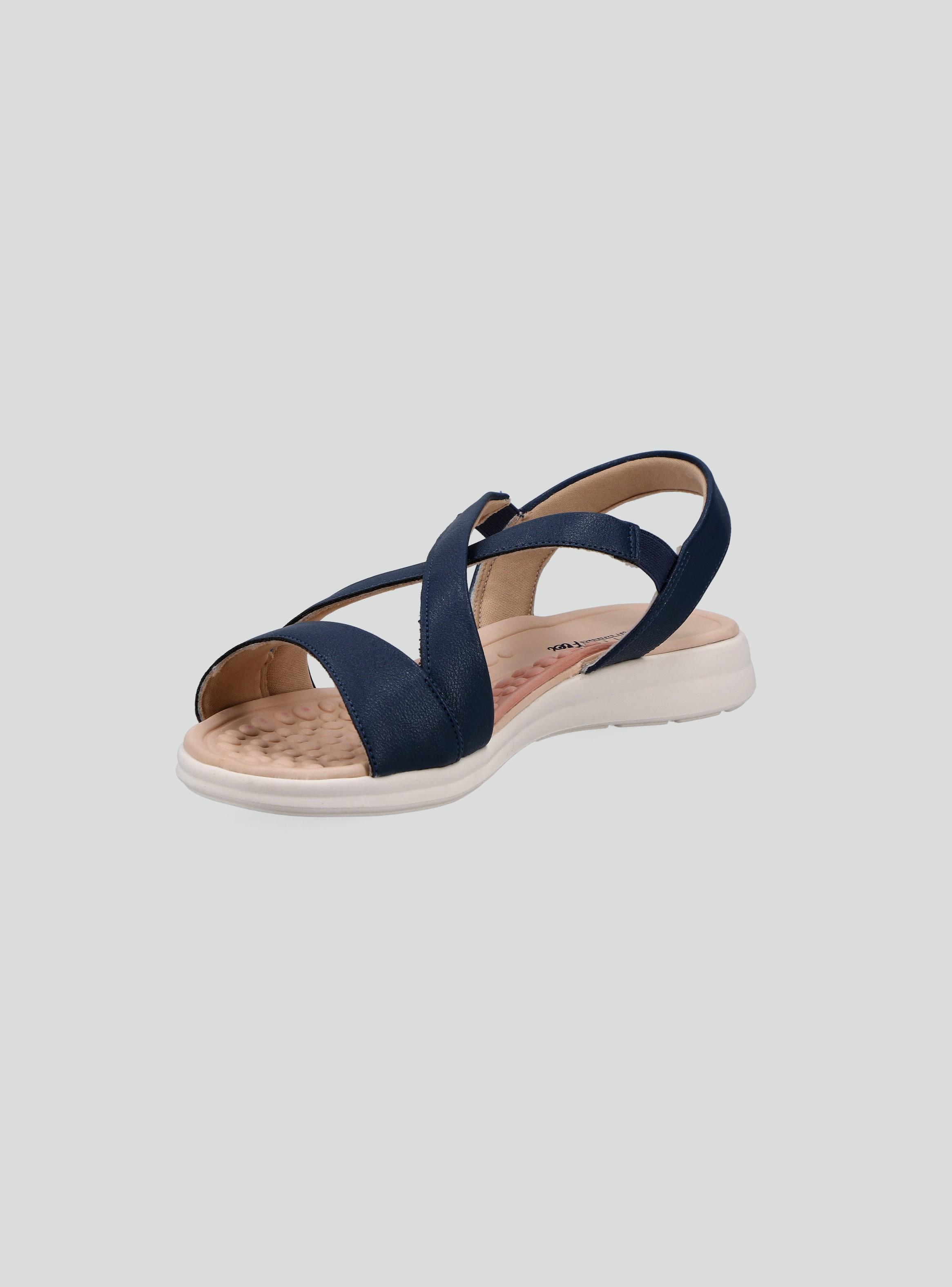 Sandalia Diseño de Straps Cruzados Ultra Comfort  Mujer-1