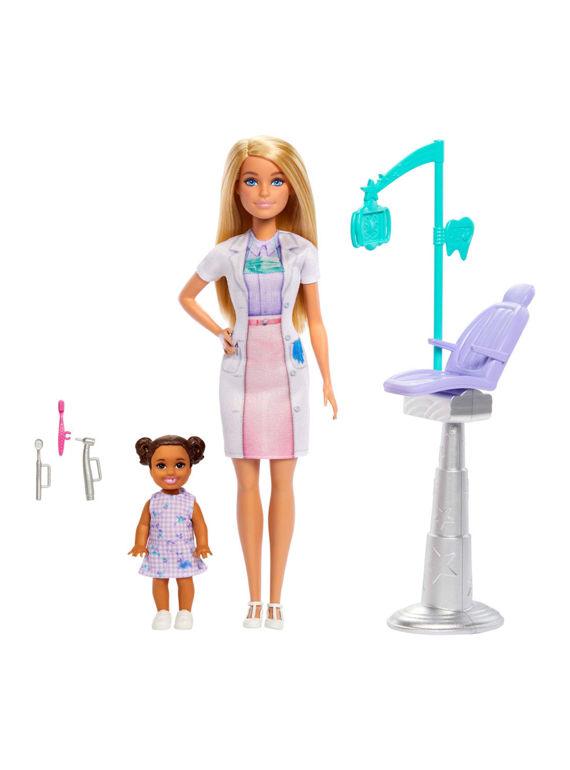 Muñeca Dentista Cabello Rubio con Niña-2