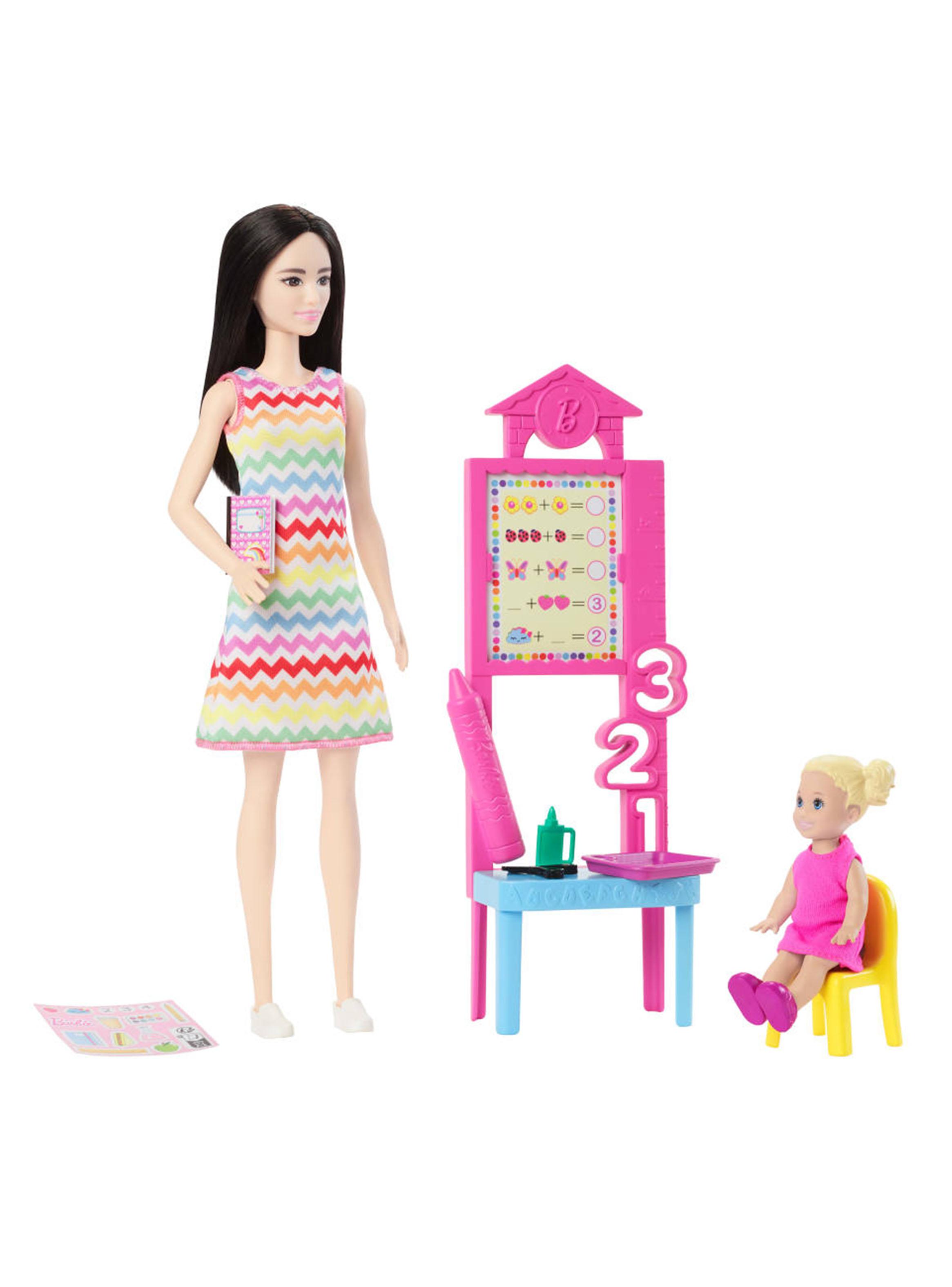 Muñeca Maestra Cabello Negro con Niña-0