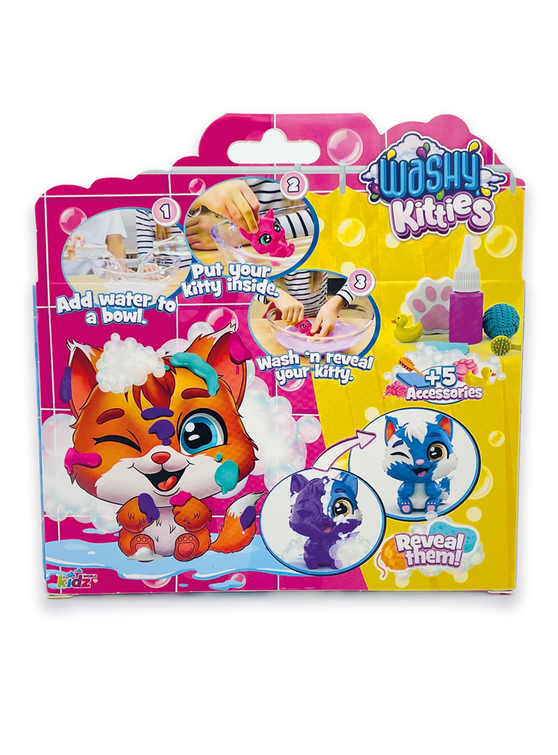 Set Figura Washy Kitties Sorpresa con Accesorios 7 Piezas-2